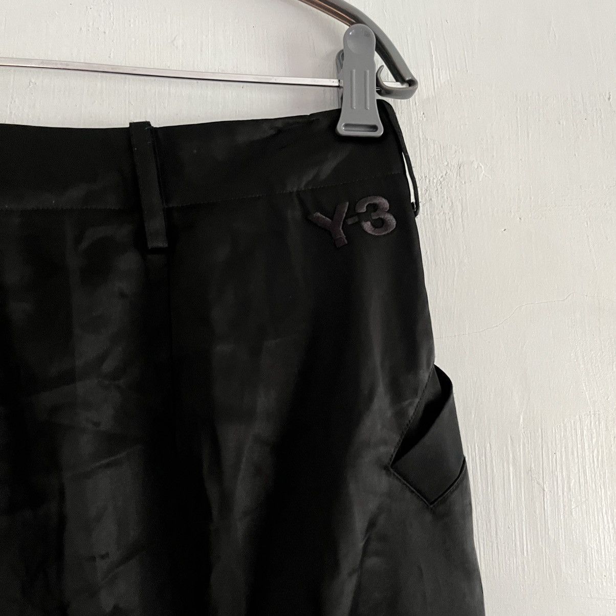 Y-3 Y3 Yohji Yamamoto Drop Crotch Silk Pants Size US 31 - 6 Thumbnail