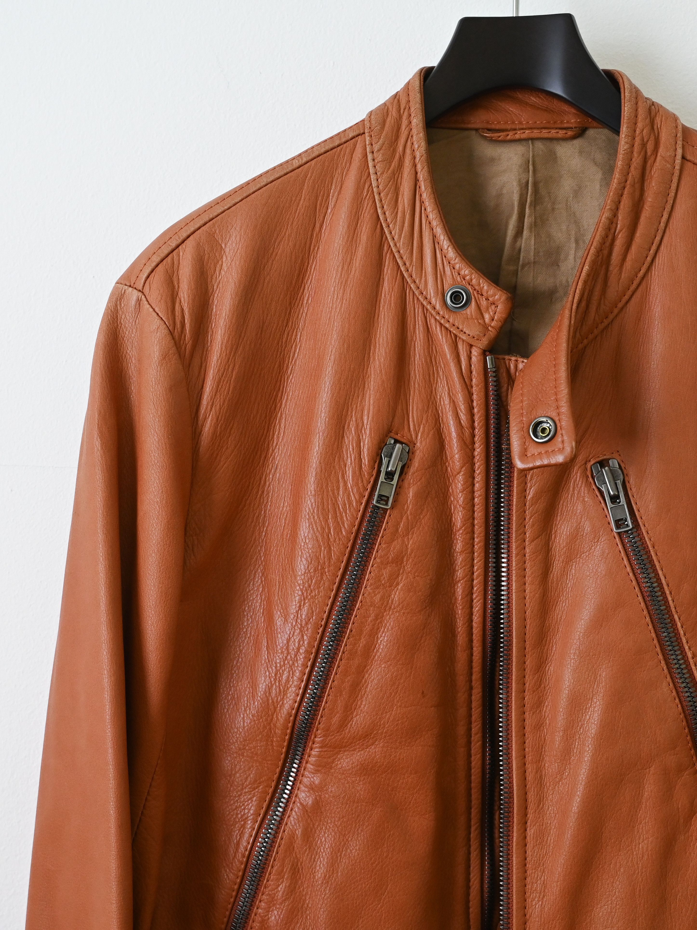 Maison Margiela 2006 5 Zip Leather Moto Jacket Size US M / EU 48-50 / 2 - 6 Thumbnail