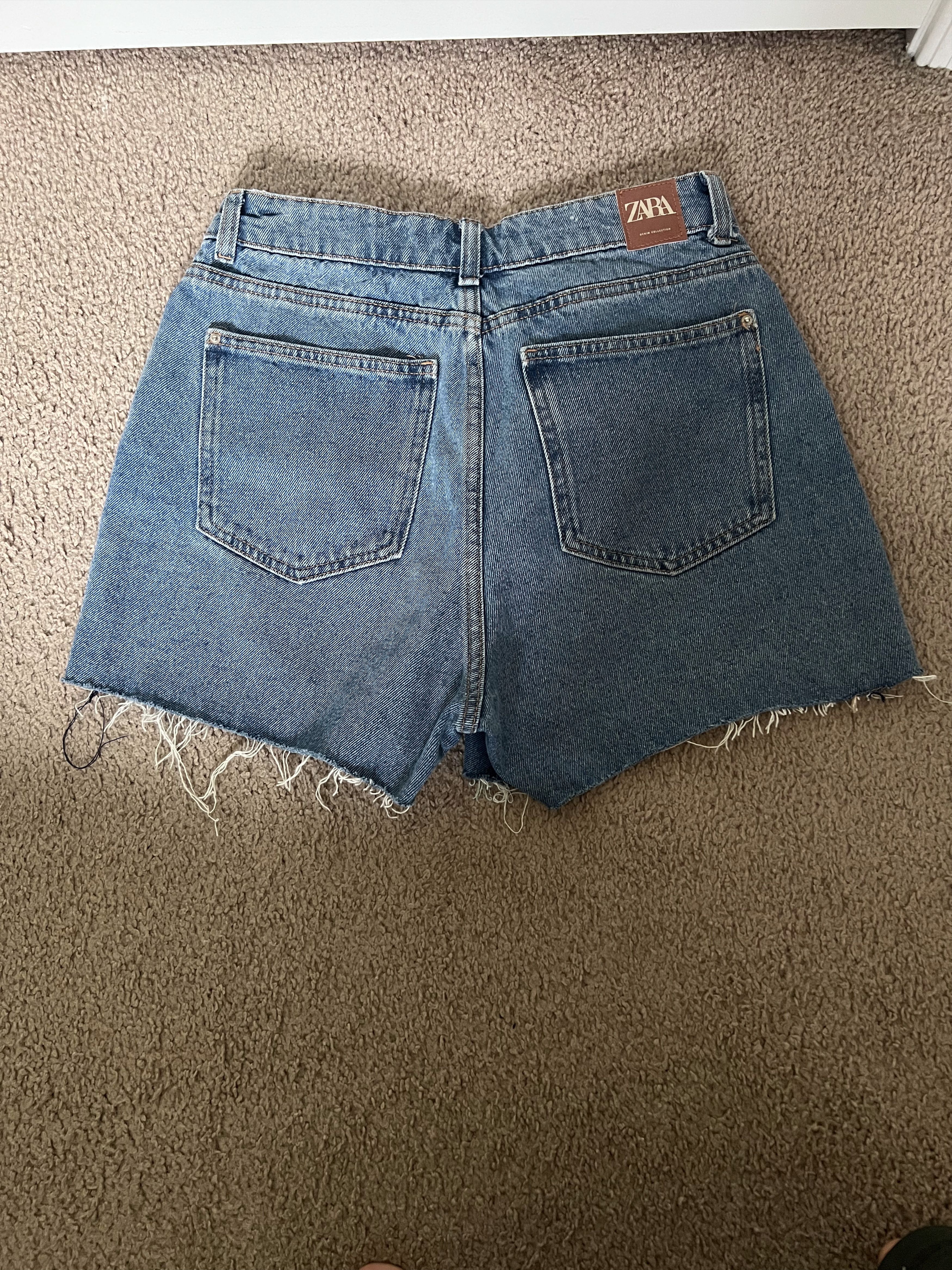 Zara High Waisted Denim Skort Size 30" / US 8 / IT 44 - 2 Thumbnail