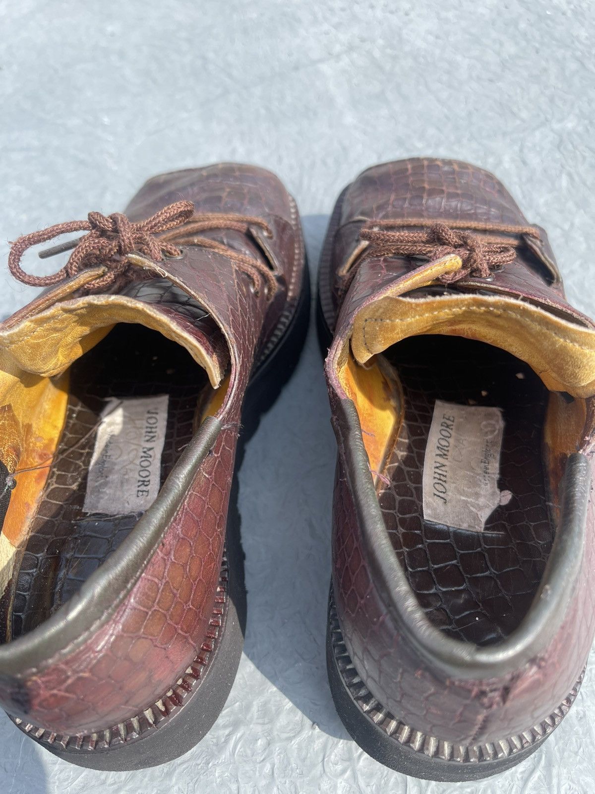 John Moore John Moore Hog Toe Shoes – UK 4 Brown 1989 Archive Size US 6.5 / IT 36.5 - 4 Thumbnail