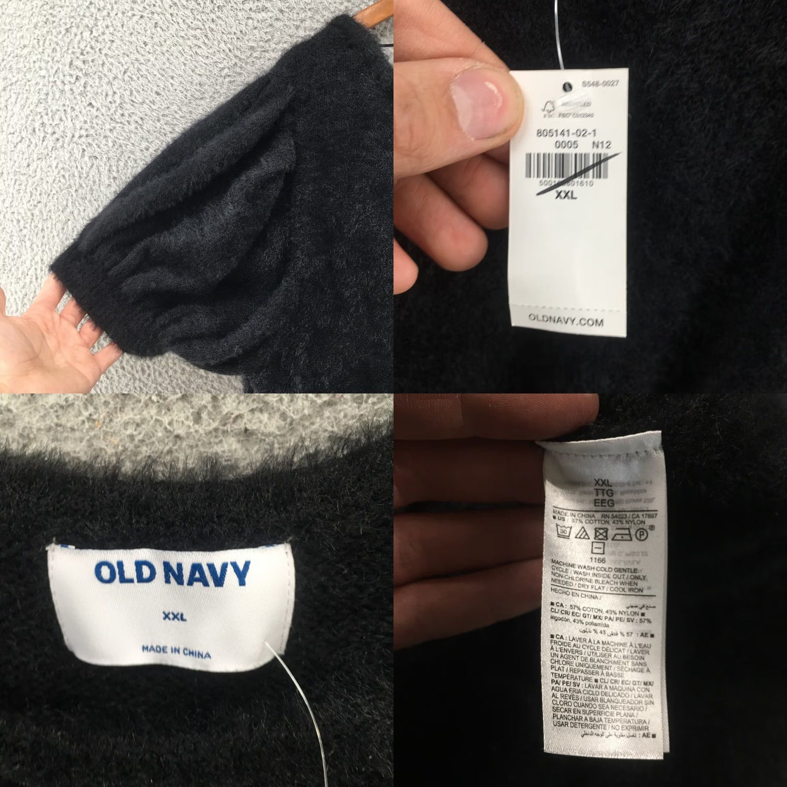 Old Navy Old Navy Blouse Womens XXL Black Puff Sleeve Round Neck Casual NEW Shirt Size XXL / US 16-18 / IT 52-54 - 8 Thumbnail