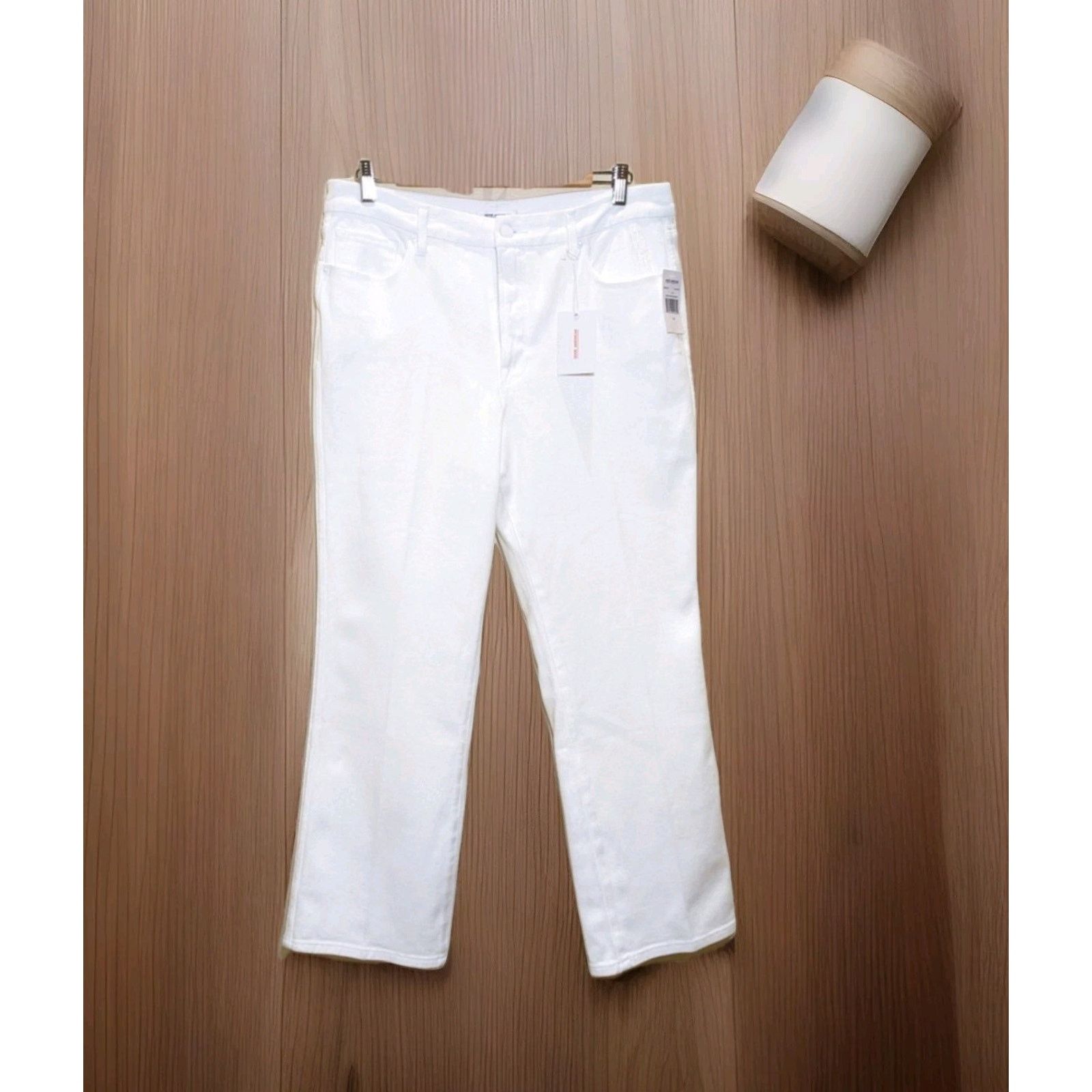 Good American Good American Good Curve Straight Jeans in White Wash 6/28 Size 28" / US 6 / IT 42 - 6 Thumbnail