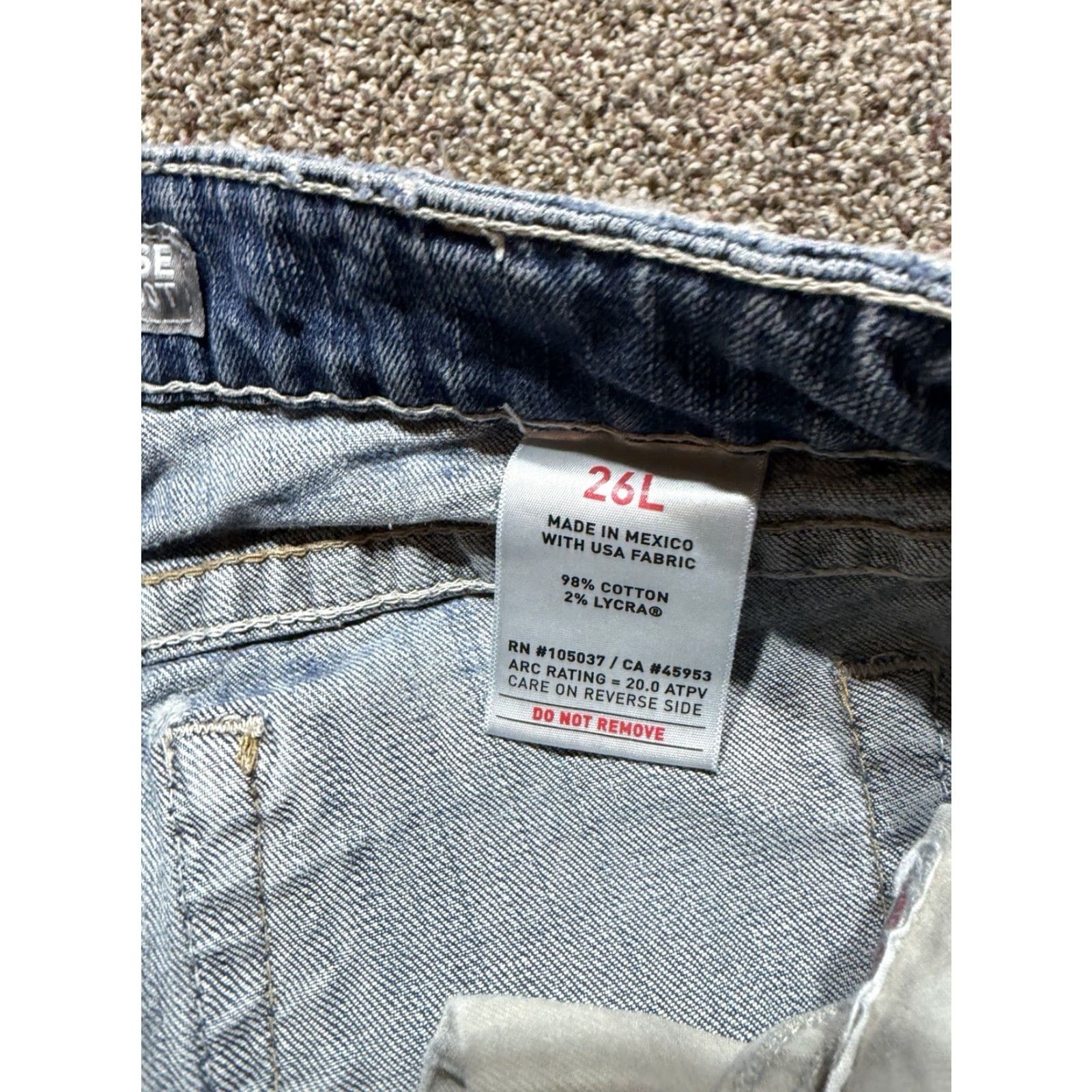 Ariat Ariat Flame-Resistant Women's Jeans Size 26 Blue Denim 28x30 Bootcut 5-Pocket Zip Mid Rise Regular Cotton Denim Jeans Womens Size 28" / US 6 / IT 42 - 4 Thumbnail