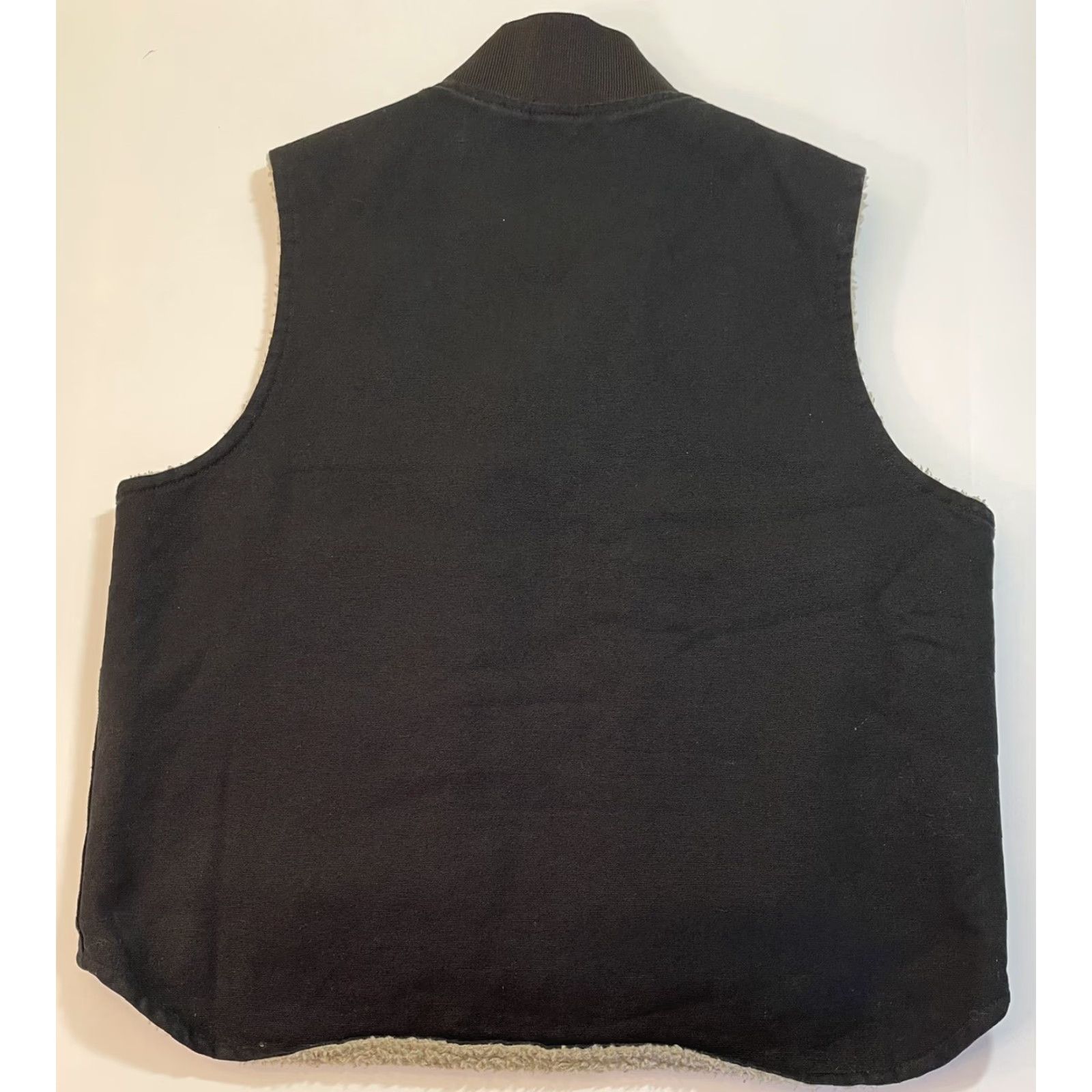SKECHERS Skechers Mens Vest M Black Sherpa Lined Canvas Full Zip Outdoor Duck Workwear Size US M / EU 48-50 / 2 - 5 Thumbnail