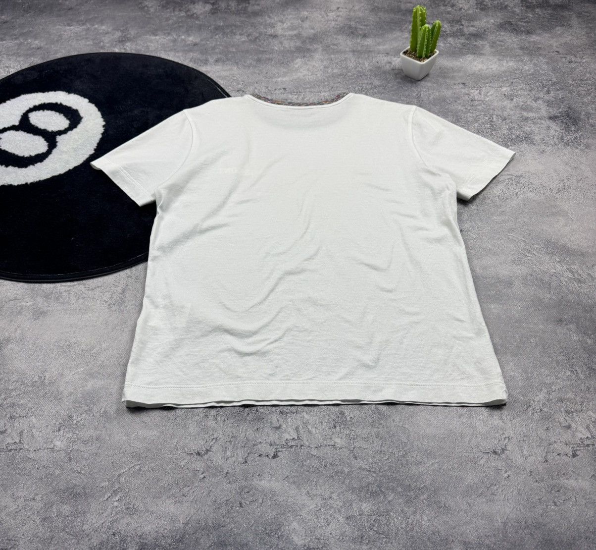 Missoni Missoni Logo T-shirt w/ Signature Space-Dye Knit Collar Size US S / EU 44-46 / 1 - 15 Thumbnail