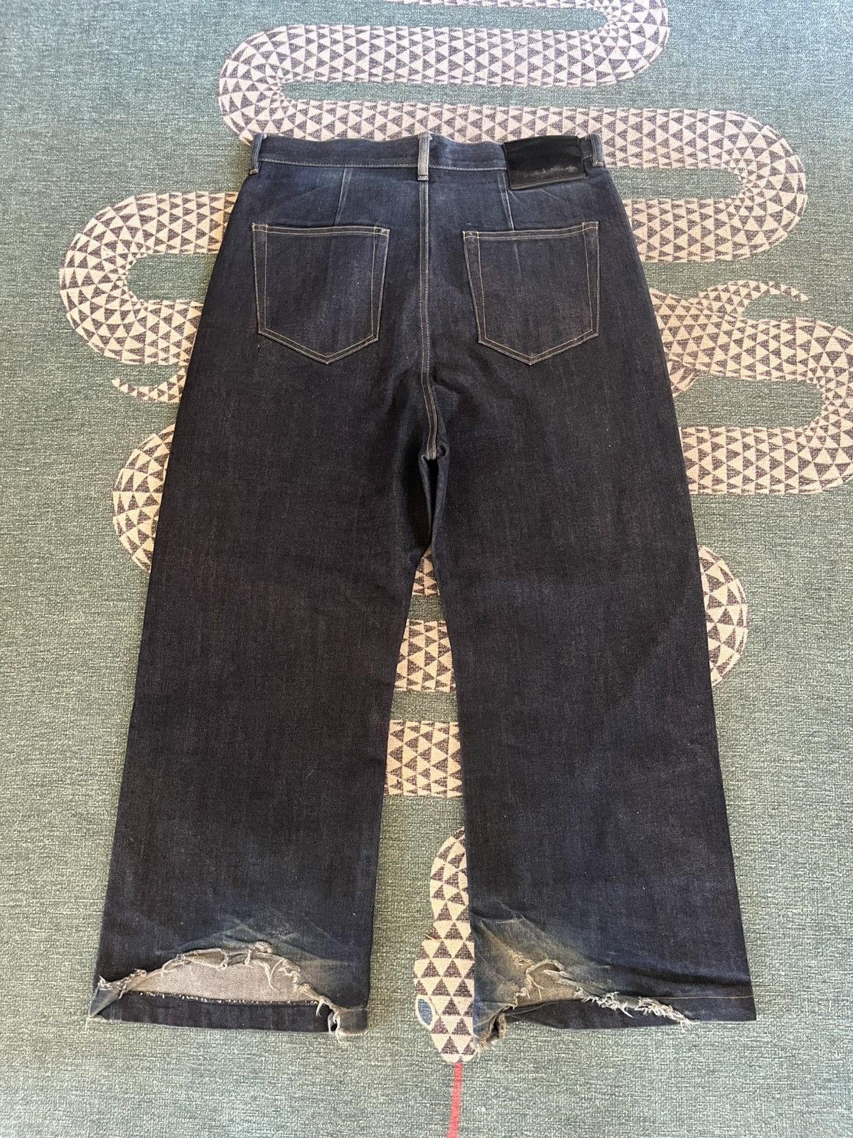 Rick Owens Drkshdw Rick Owens Geth Cut Double Knee Indigo Size US 32 / EU 48 - 3 Thumbnail