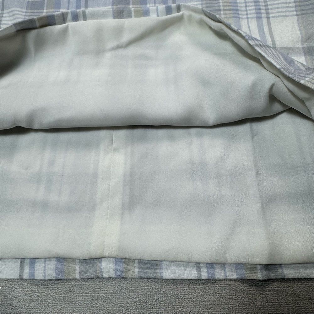 Theory NWT New $325 Theory Muted Plaid Cotton Linen Mini Dress In Size M / US 6-8 / IT 42-44 - 9 Thumbnail