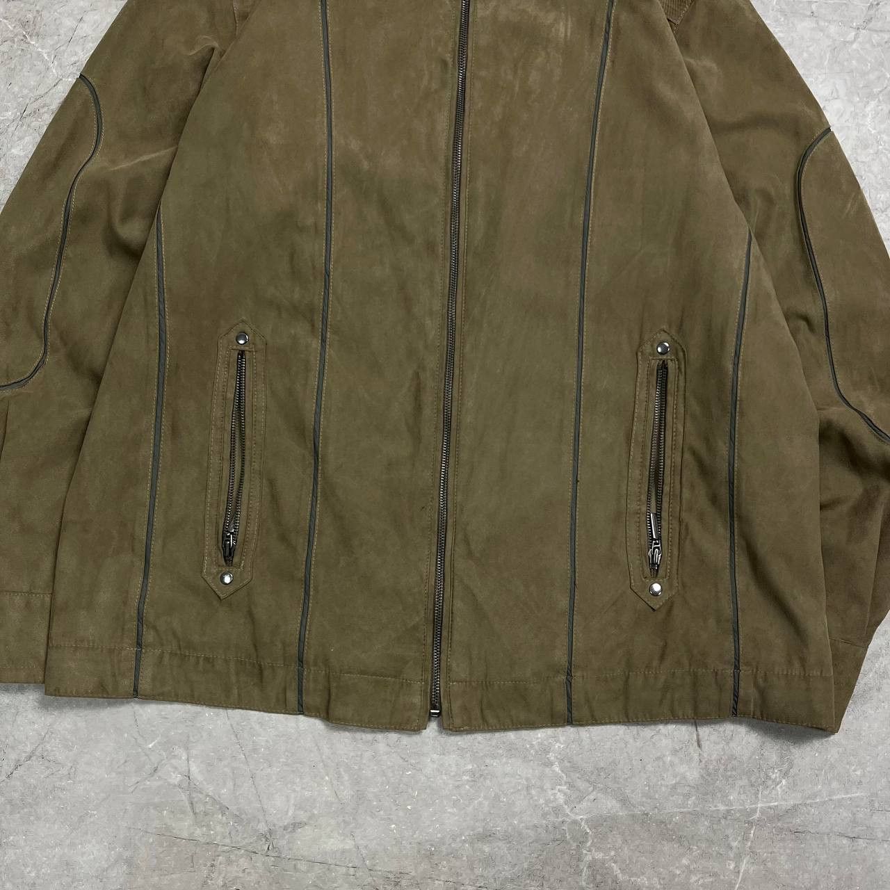 Japanese Brand Vitnage Y2K Avant Gard Leather Jacket Opium Rare 90s Casual Size US XXL / EU 58 / 5 - 6 Thumbnail