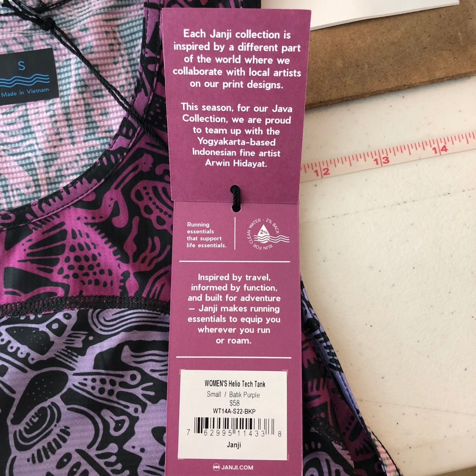 Other Janji Womens Helio Tech Singlet Tank Top Racerback Hi Low Ar Size S / US 4 / IT 40 - 4 Thumbnail