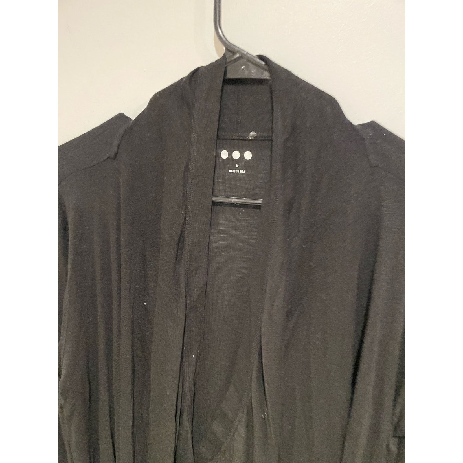 threeASFOUR Three dots long black cardigan size medium Size M / US 6-8 / IT 42-44 - 6 Thumbnail
