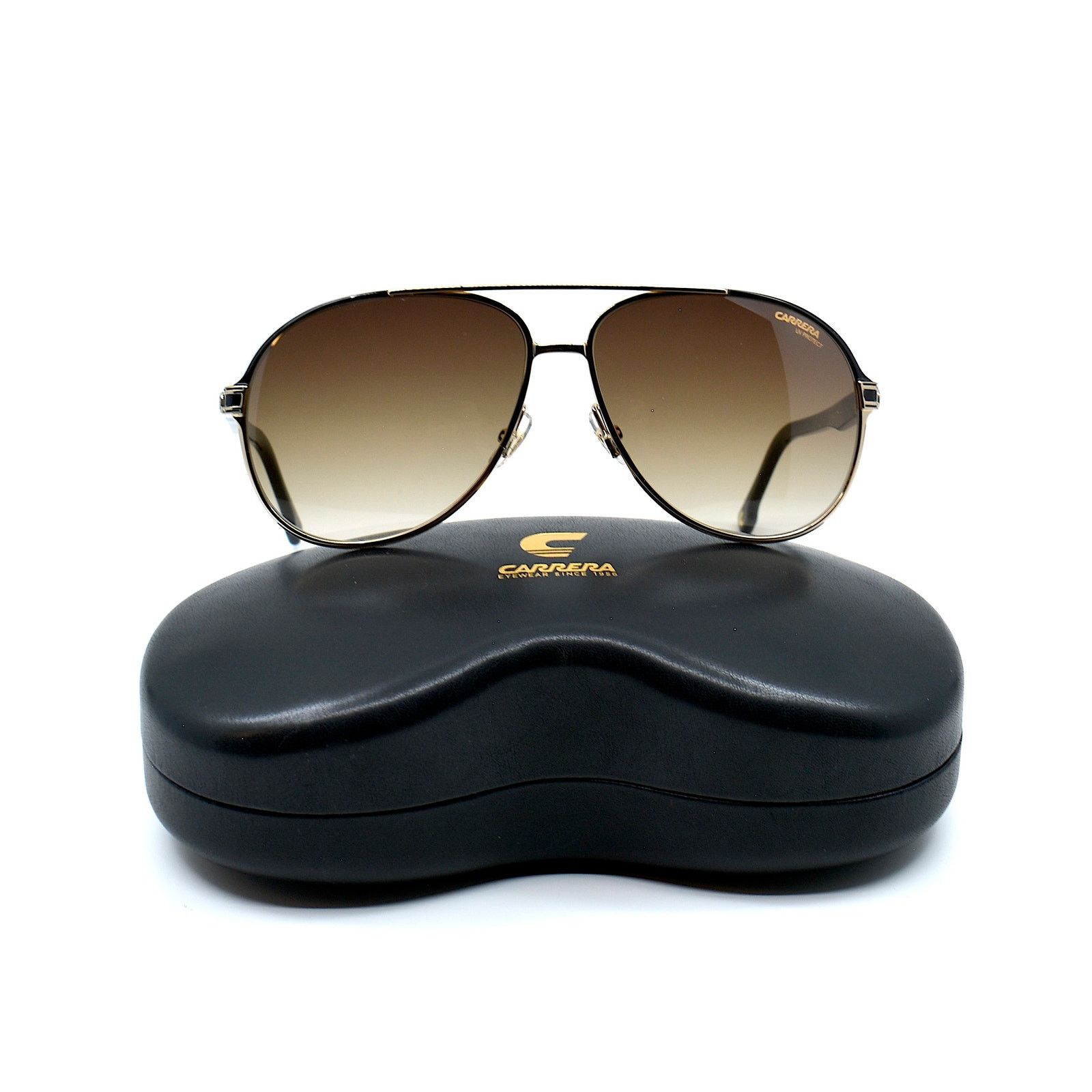 Carrera NEW CARRERA 1051/S GOLD/BLACK BROWN AVIATOR SUNGLASSES Size ONE SIZE - 5 Thumbnail