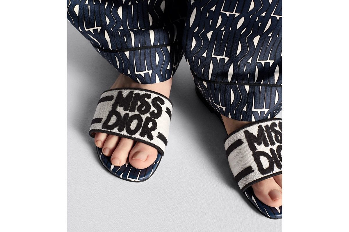 Dior o1bcso1str0226 Dway Slide in Deep Blue/Multi Multicolor Size US 8 / IT 38 - 6 Thumbnail