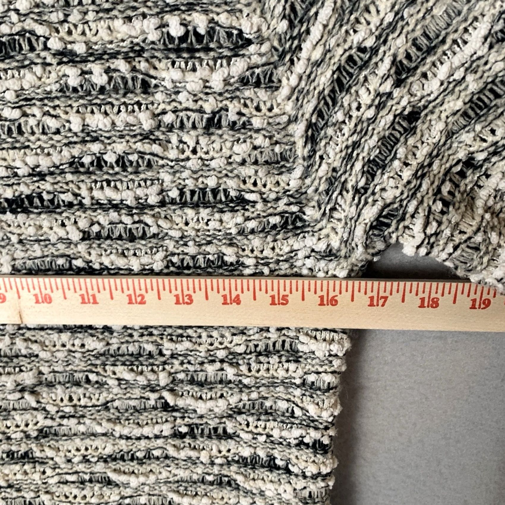 Anthropologie VINTAGE Ethereal By Paper Crane Sweater Woman L Open Knit Popcorn Button Up Boho Size L / US 10 / IT 46 - 6 Thumbnail