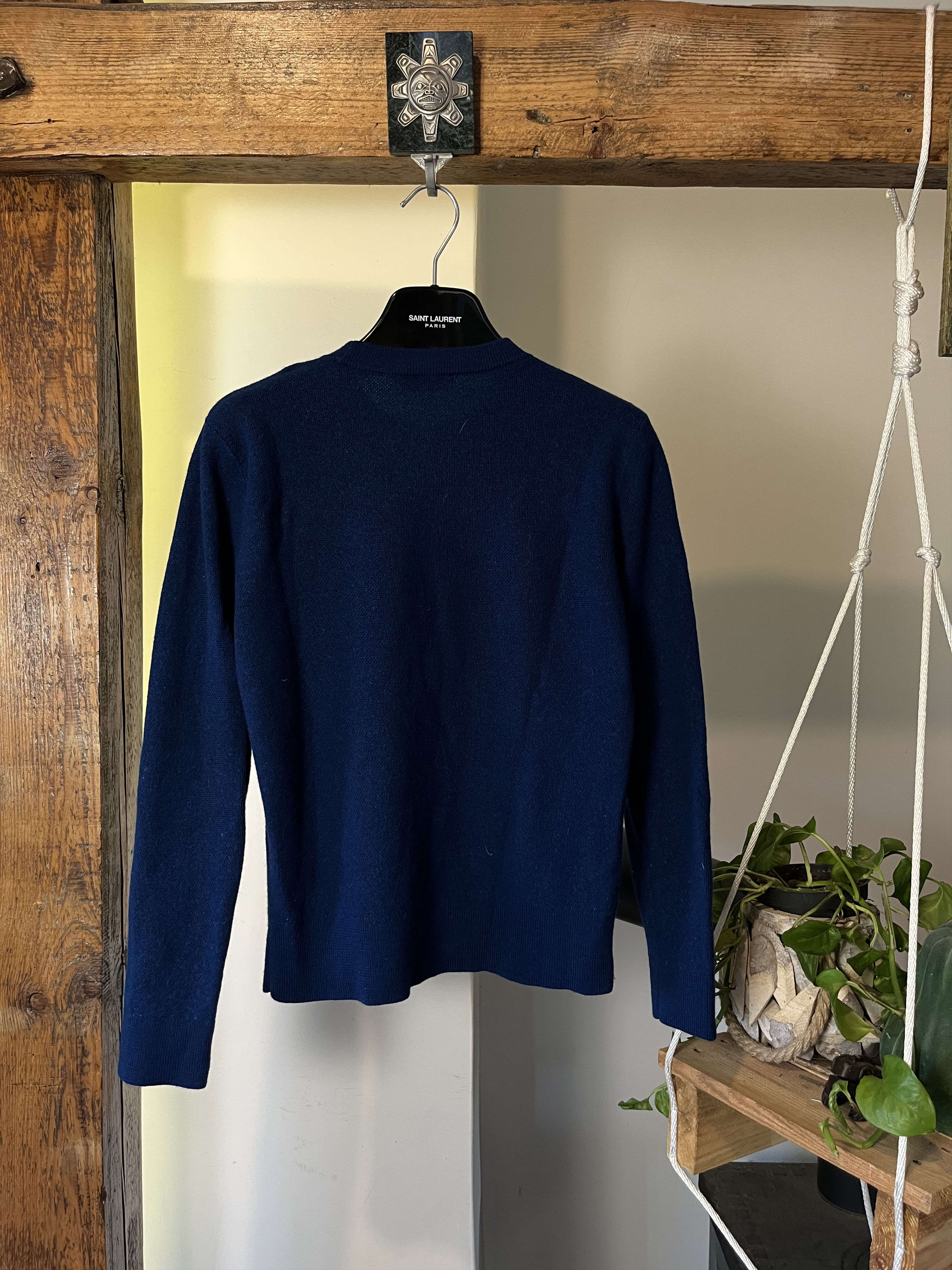 Designer × Sandro Sandro Wool Ocean Blue Knitwear Size XS / US 0-2 / IT 36-38 - 2 Thumbnail