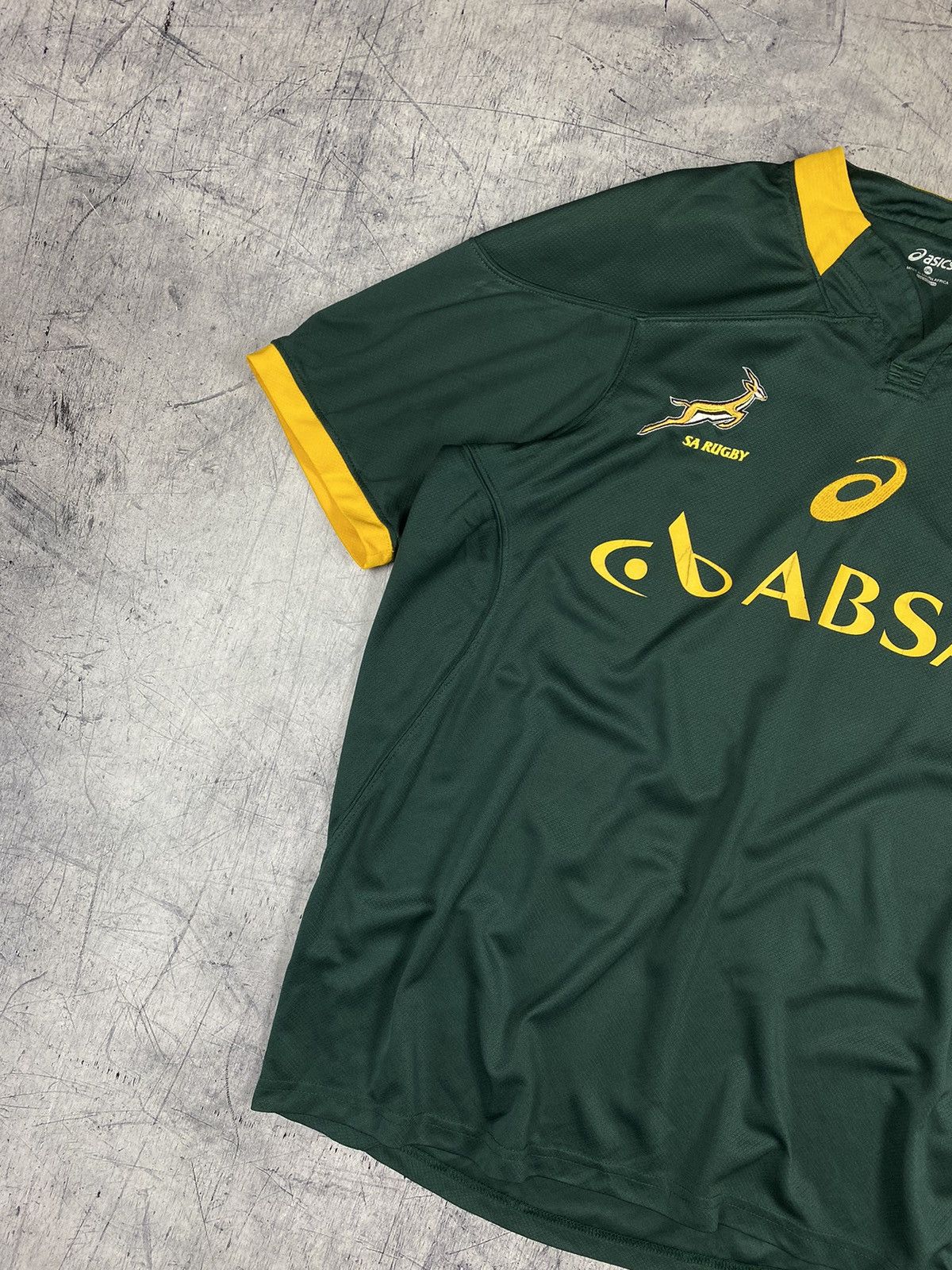 Asics × Vintage Vintage Asics South Africa Rugby Jersey Size US XXL / EU 58 / 5 - 3 Thumbnail