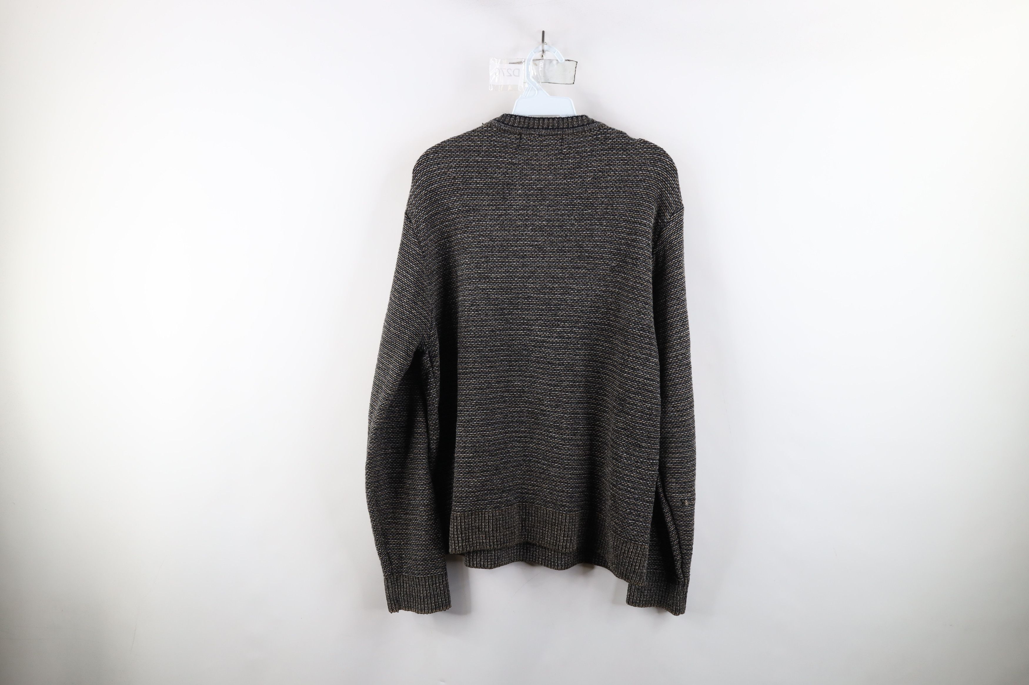 Vintage Vintage 90s Streetwear Striped Fleece Knit Crewneck Sweater Size US M / EU 48-50 / 2 - 7 Thumbnail