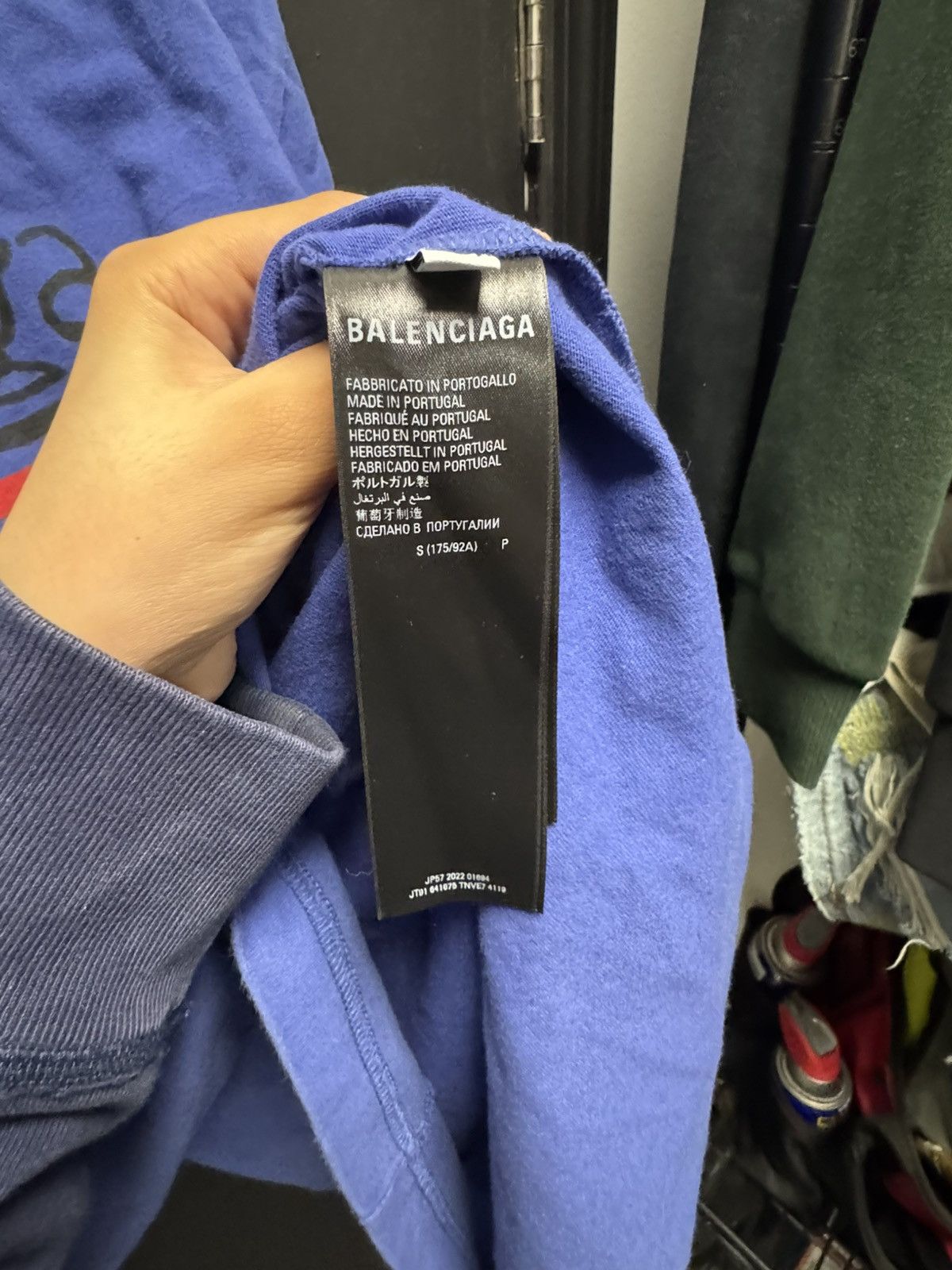 Balenciaga Balenciaga Hand Drawn Political Campaign Tee Blue Size US S / EU 44-46 / 1 - 7 Thumbnail