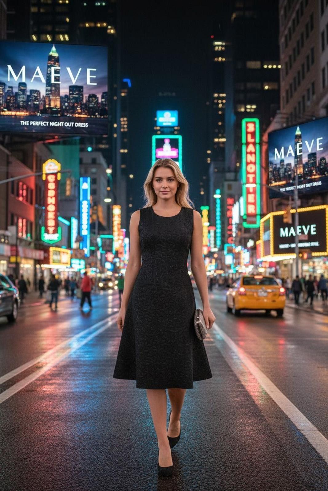 Marvel Comics Maeve by Anthropologie Black Sleeveless Midi Dress Size S / US 4 / IT 40 - 1 Thumbnail