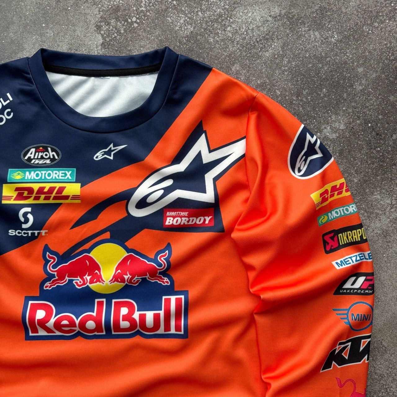 Japanese Brand Red Bull Moto Racing Multi Logo Long Sleeve Top Size US M / EU 48-50 / 2 - 5 Thumbnail
