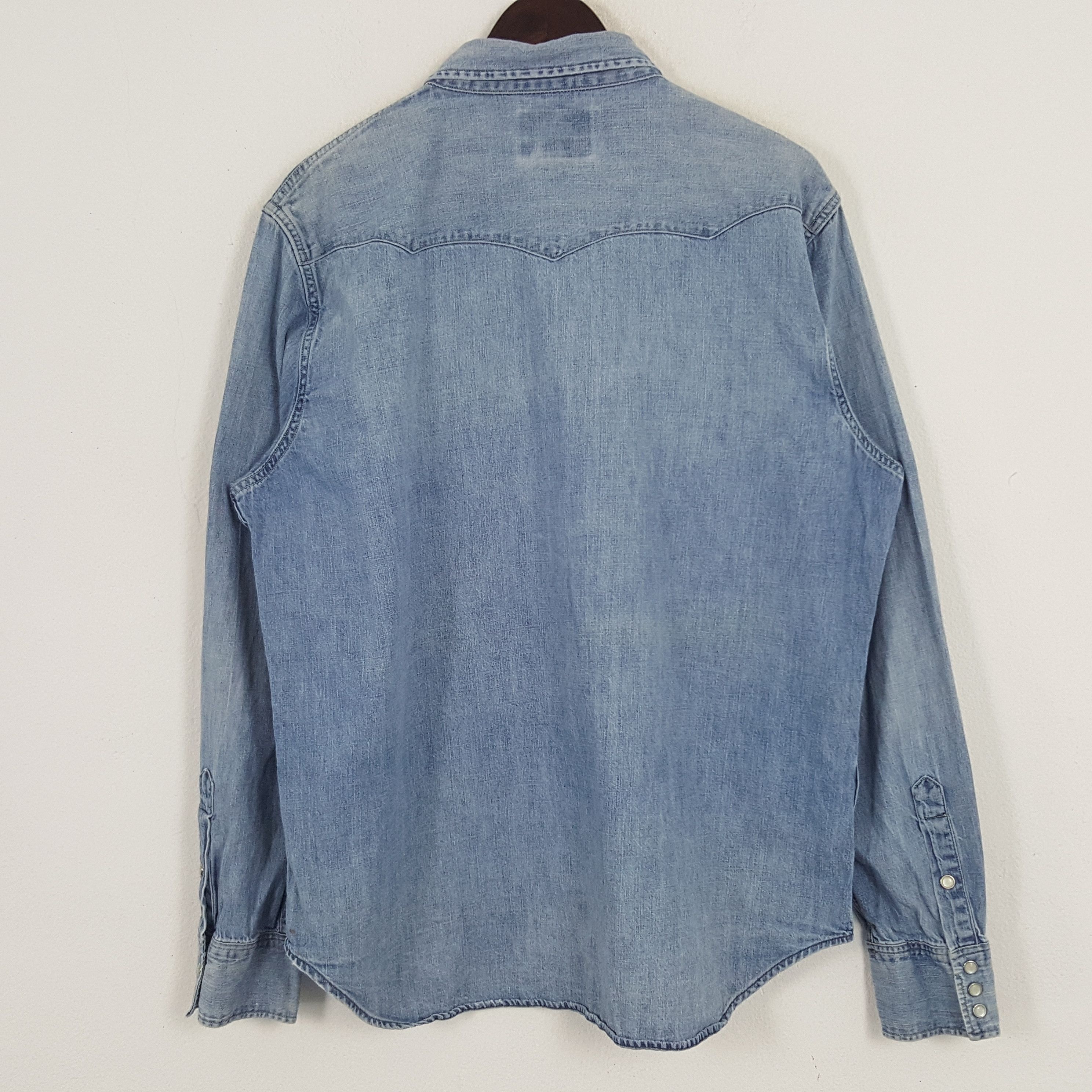 Polo Ralph Lauren × Vintage Vintage Polo Ralph Lauren Denim Button Up Shirt Size US XL / EU 56 / 4 - 3 Thumbnail