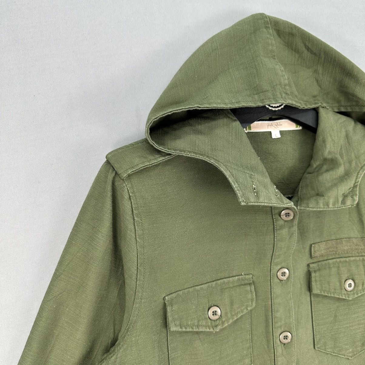 Japanese Brand Vintage OG Military Style Jacket Hoodie Cotton Sateen Size XS / US 0-2 / IT 36-38 - 2 Thumbnail