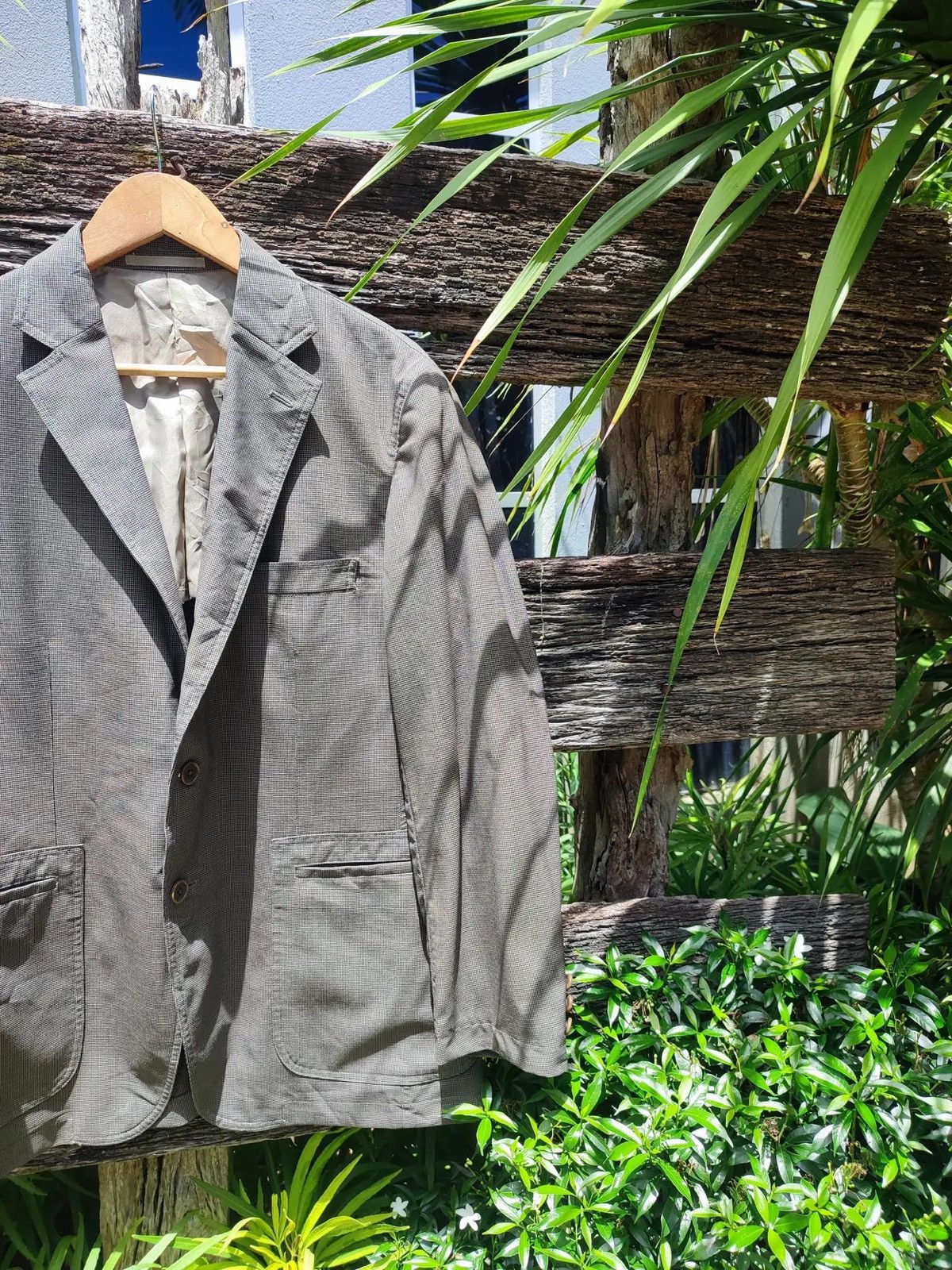 Kansai Yamamoto SISSY by Kansai Yamamoto Gray Tailored Blazer Size 44R - 4 Thumbnail