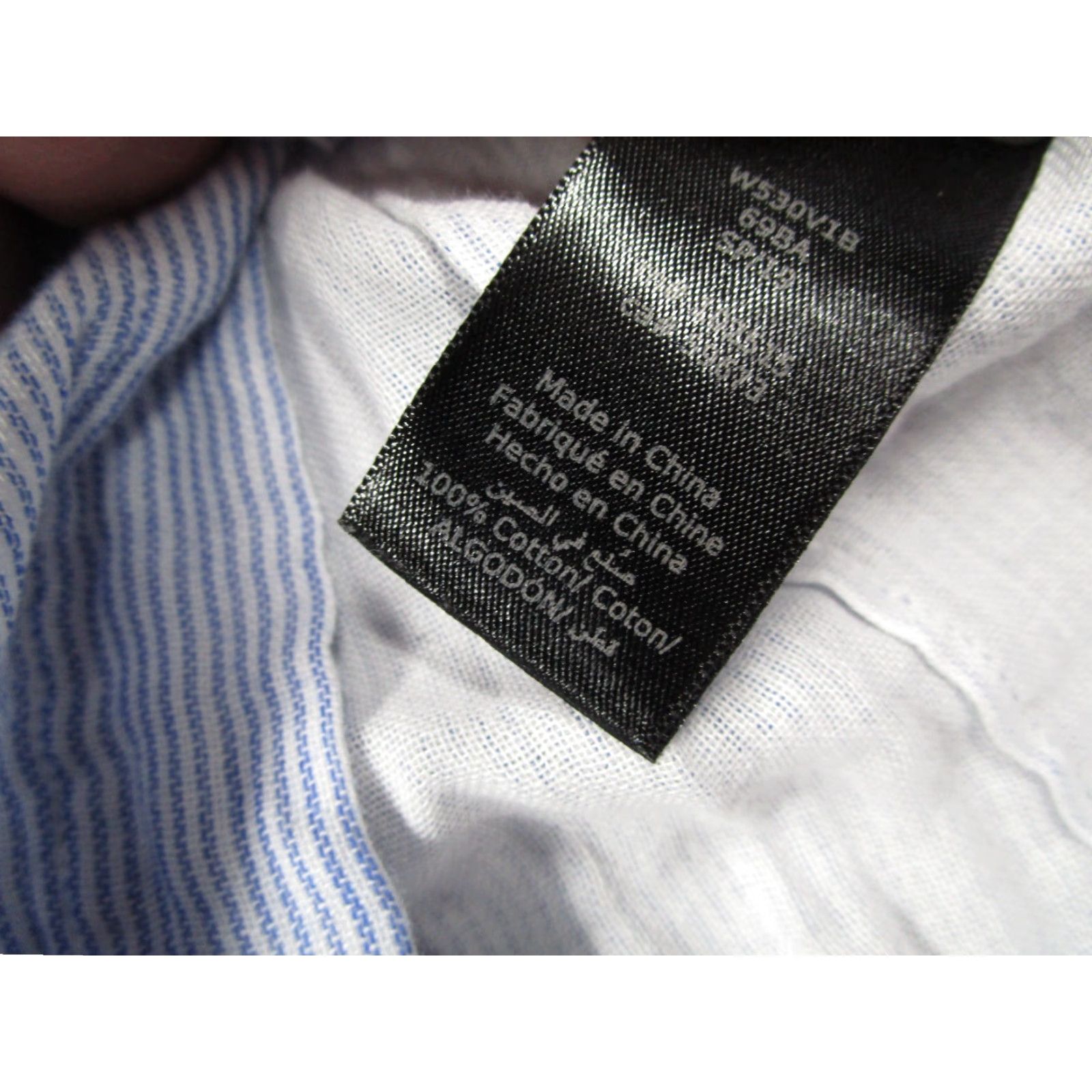 John Varvatos John Varvatos Star USA Shirt Mens Medium Blue Striped Button Up Designer Size US M / EU 48-50 / 2 - 4 Thumbnail