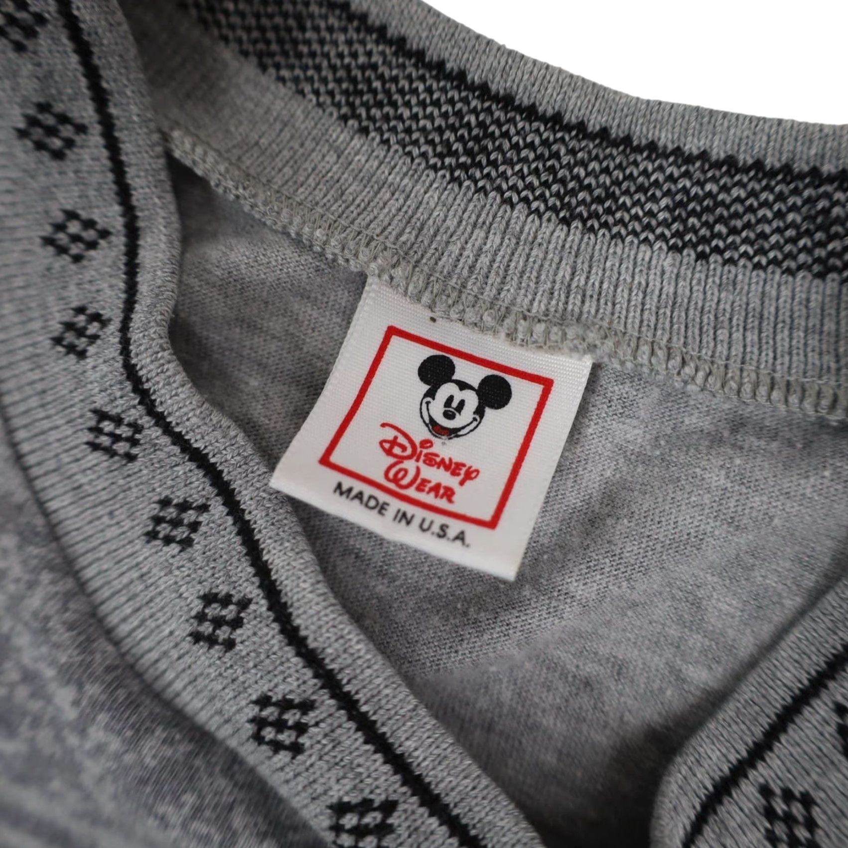 Disney VINTAGE Disney Mens T-Shirt Gray Allover Mickey Print L Size US L / EU 52-54 / 3 - 7 Thumbnail