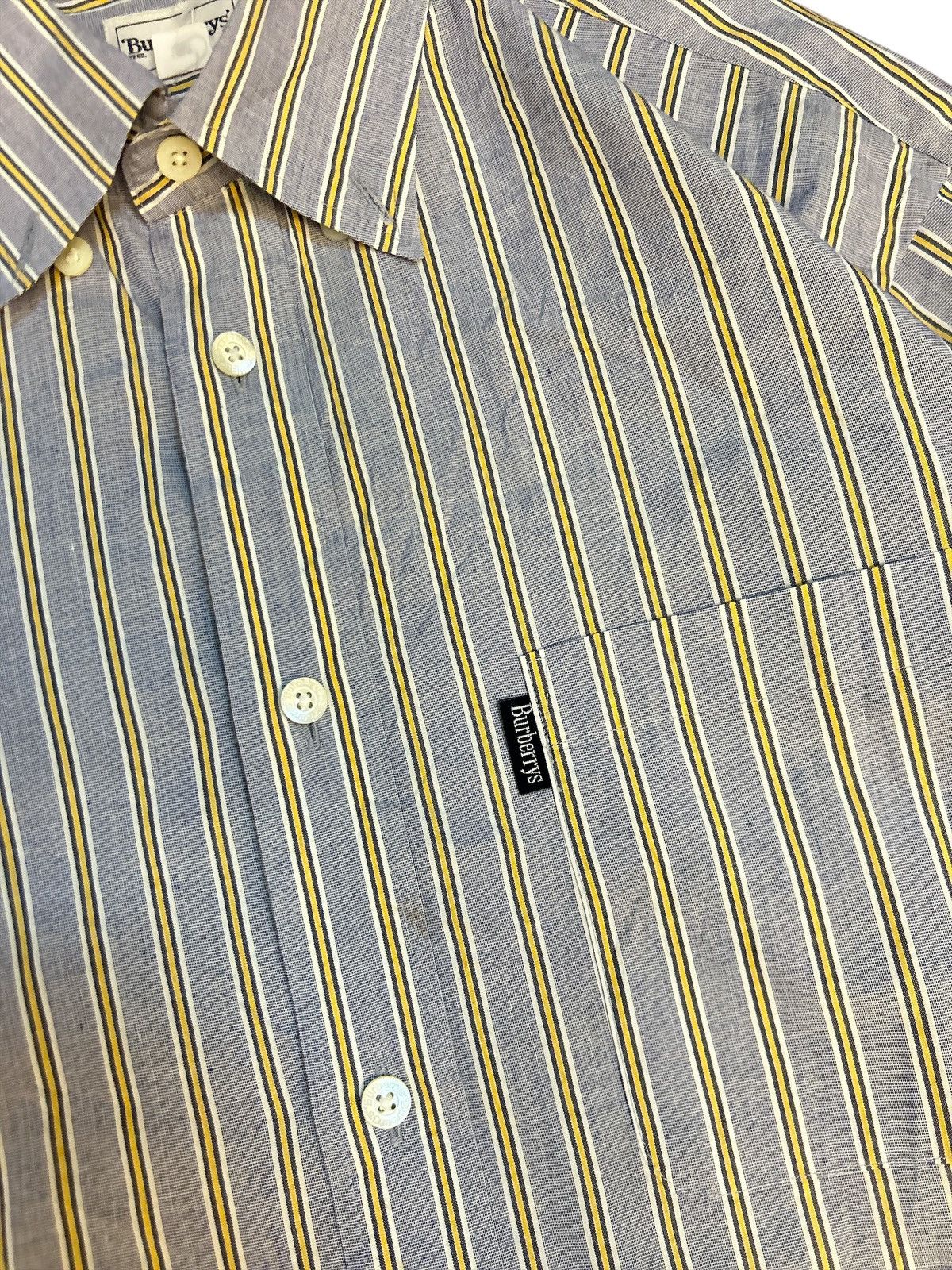 Burberry Rare! Vintage Burberry's Japan Exclusive Stripe Shirt 👔 Size US L / EU 52-54 / 3 - 2 Thumbnail