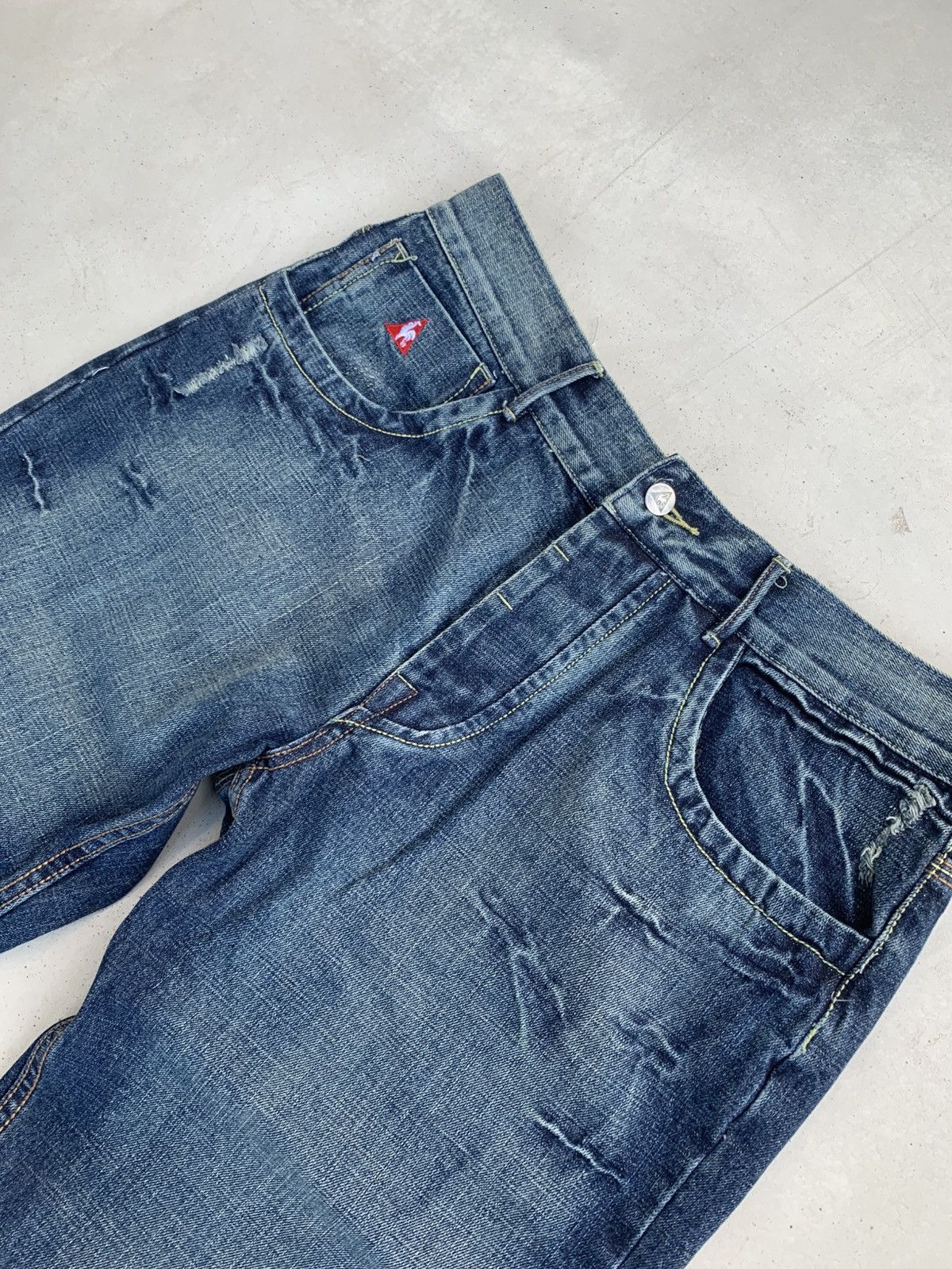Le Coq Sportif Le Coq Sportif Jeans Vintage Baggy Denim Avantgarde Size US 34 / EU 50 - 5 Thumbnail