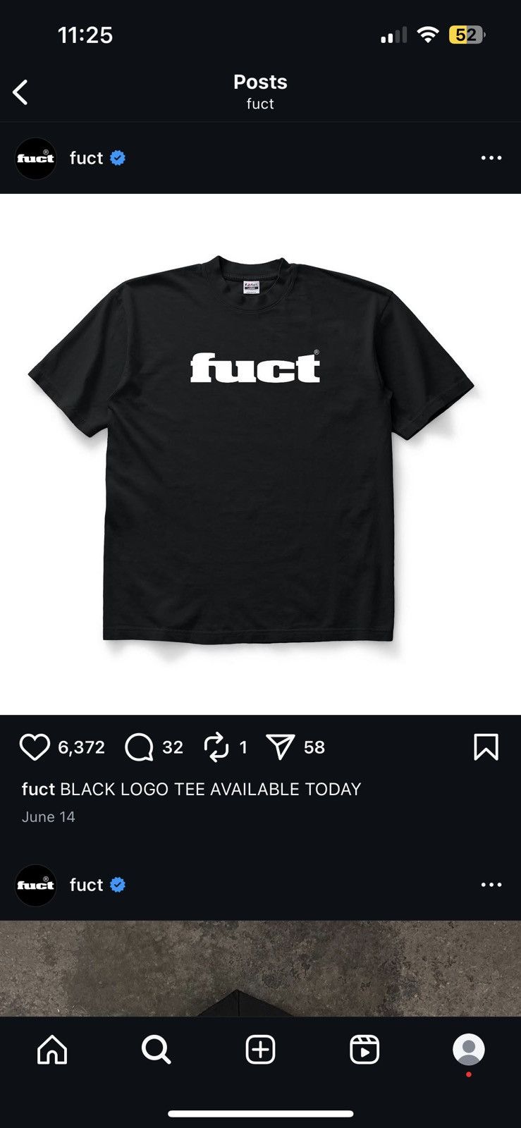 FUCT FUCT OG Logo Tee Black Size US XL / EU 56 / 4 - 3 Thumbnail