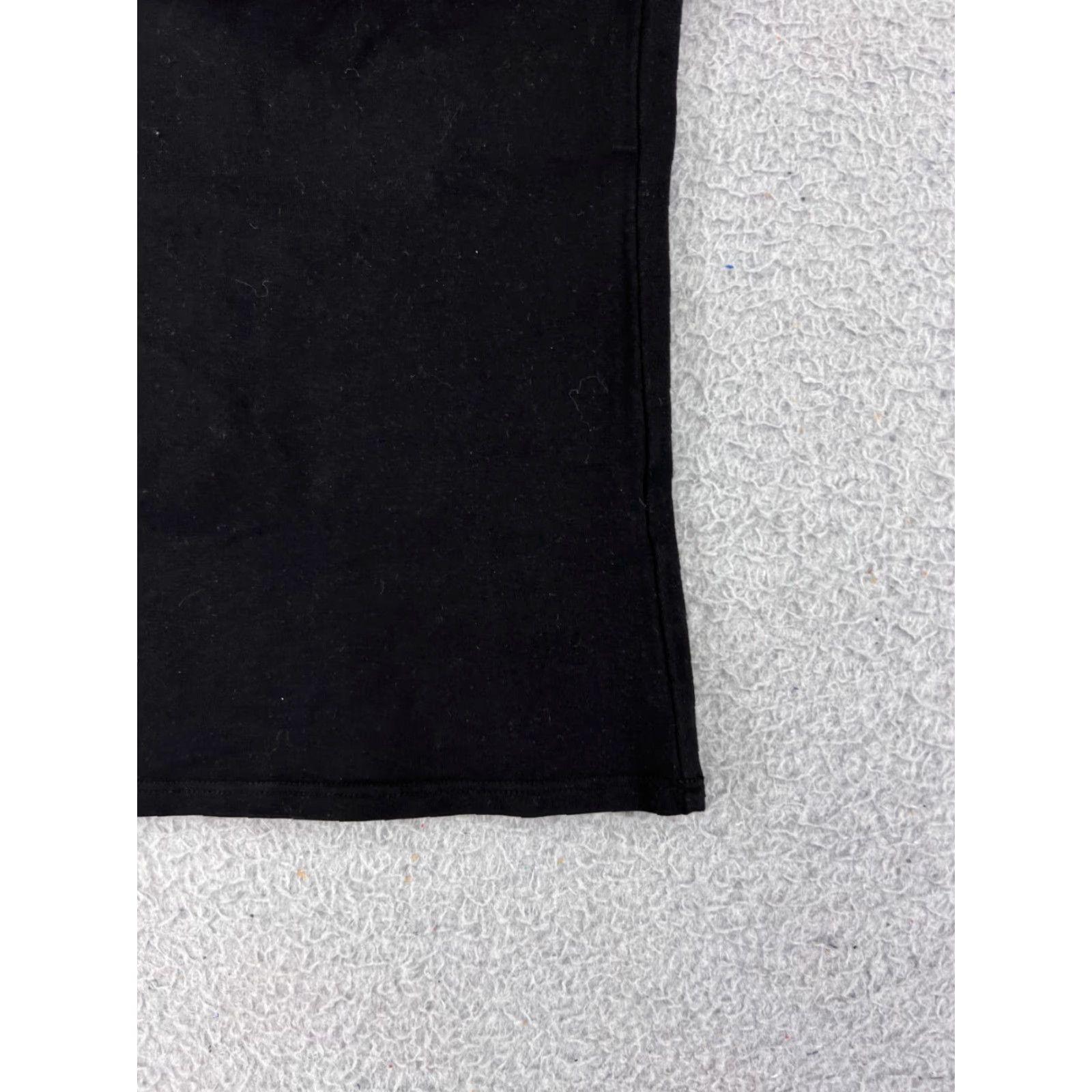 Vintage LA Made Skirt Womens Small Black Jersey Cotton Blend Elastic Waist Floral 90s-Inspired Casual Short Womens Size S / US 4 / IT 40 - 5 Thumbnail