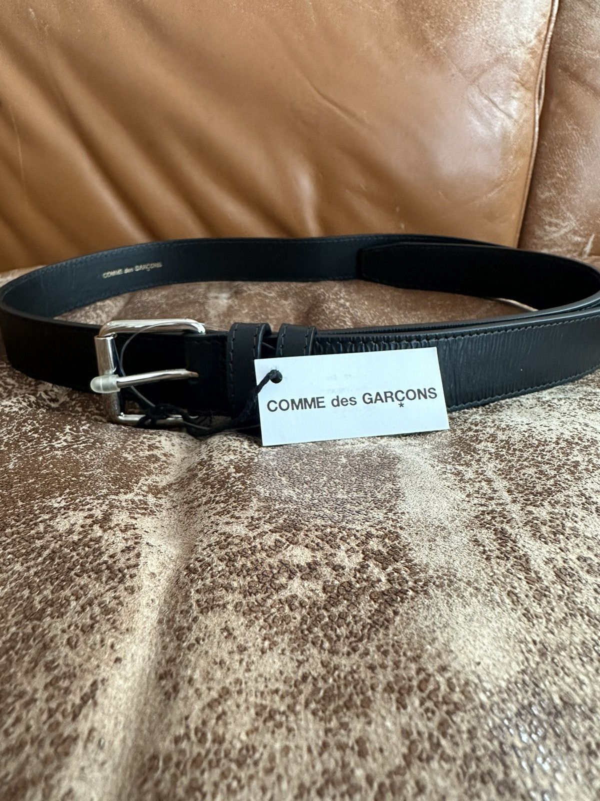 Pre-owned Comme Des Garçons Comme Des Garçon Classic Leather Belt In Black