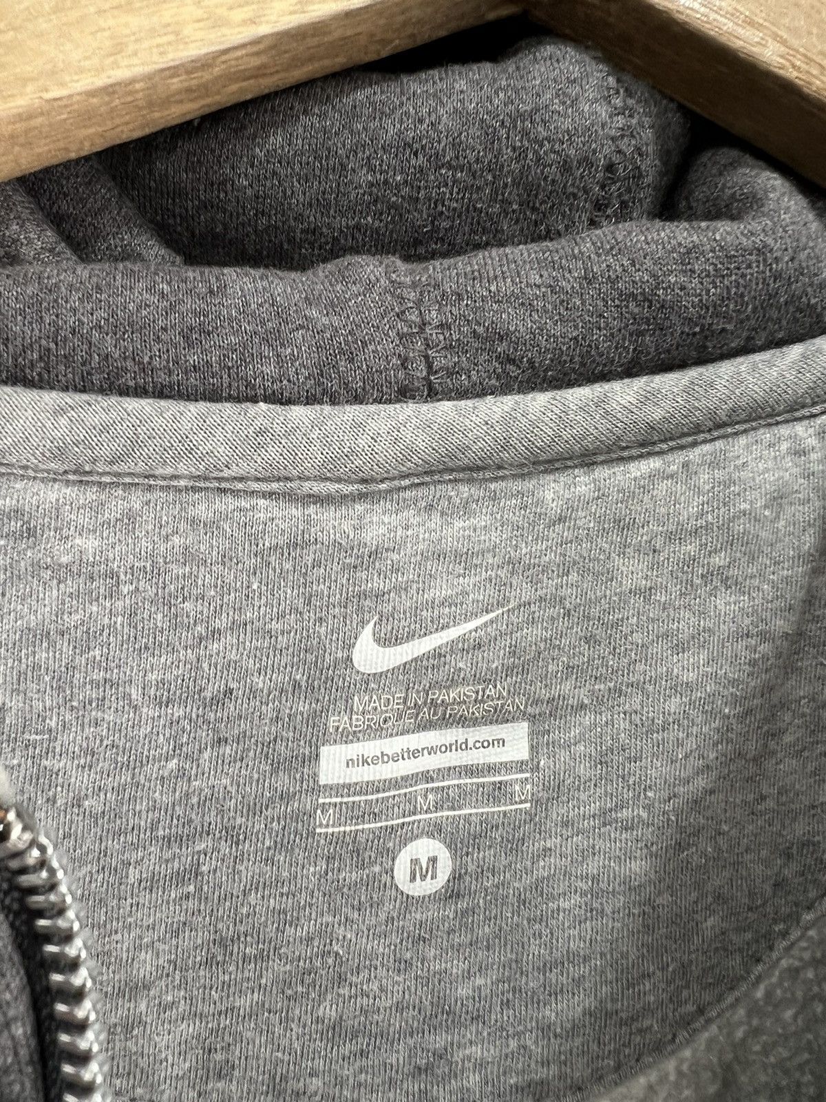 Nike Vintage Y2k Womens Nike Hoodie Sweater Zip Up Swoosh Check Size M / US 6-8 / IT 42-44 - 3 Thumbnail