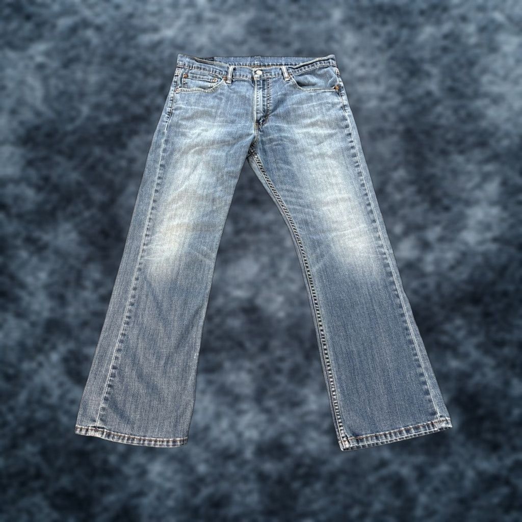 Levi's Levi's 527 Jeans Mens 36x29 Blue Bootcut Med Wash Stretch Western Denim Shirt? Size US 36 / EU 52 - 1 Thumbnail
