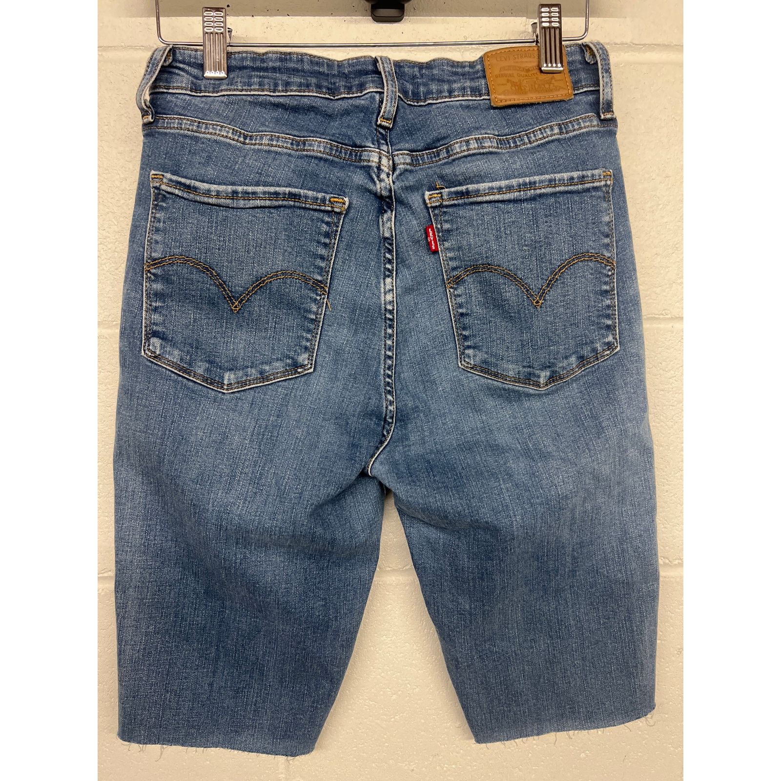 Levi's Levi’s 29 blue cut off Bermuda shorts medium wash Size 29" - 3 Thumbnail
