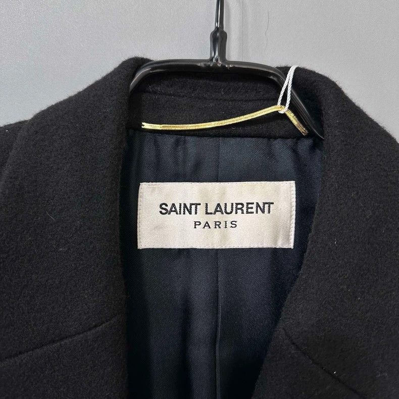Saint Laurent Paris Saint Laurent Paris Woolen overcoat 2505-Nextarrow Size XS / US 0-2 / IT 36-38 - 4 Thumbnail