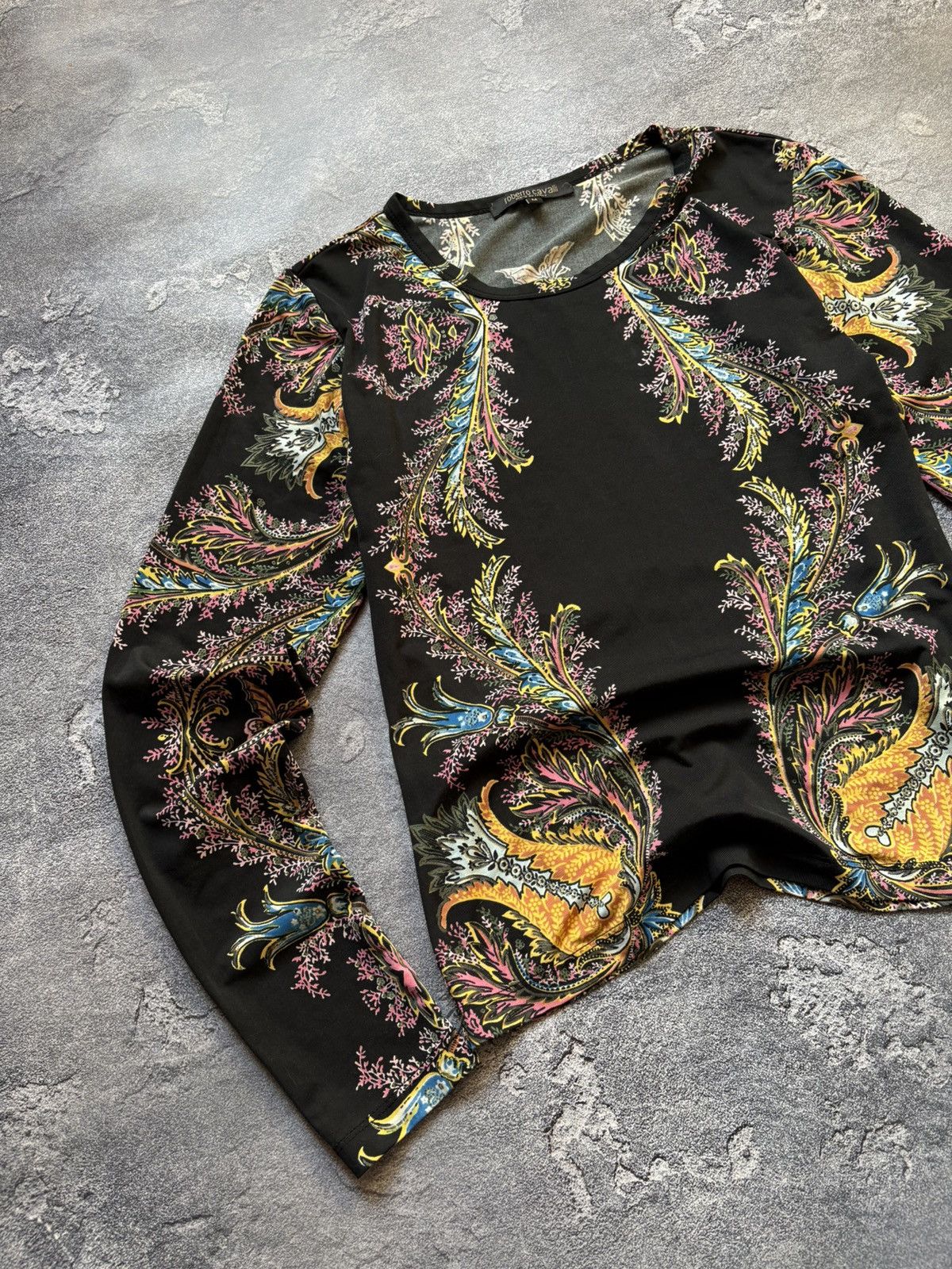 Roberto Cavalli Vintage Roberto Cavalli Luxury Paisley Printed Long Sleeve Size M / US 6-8 / IT 42-44 - 3 Thumbnail