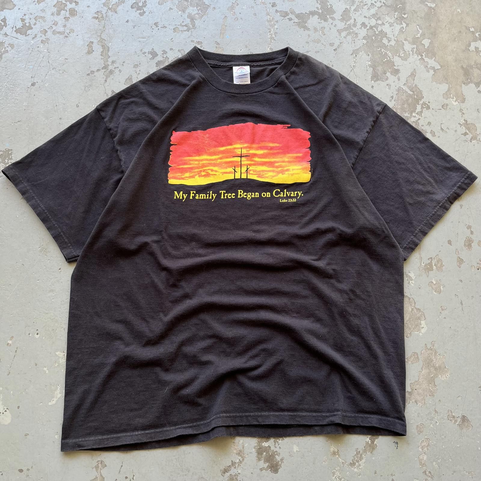 Delta × Vintage Vintage Y2K Crucifixion Cross Bible Verse Sunset Jesus Shirt Size US XXL / EU 58 / 5 - 1 Thumbnail
