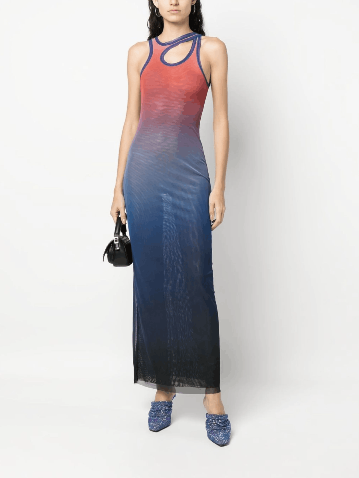 blue poplin dress Livia Cotton Poplin Dress, Angelite / XXS main image 0