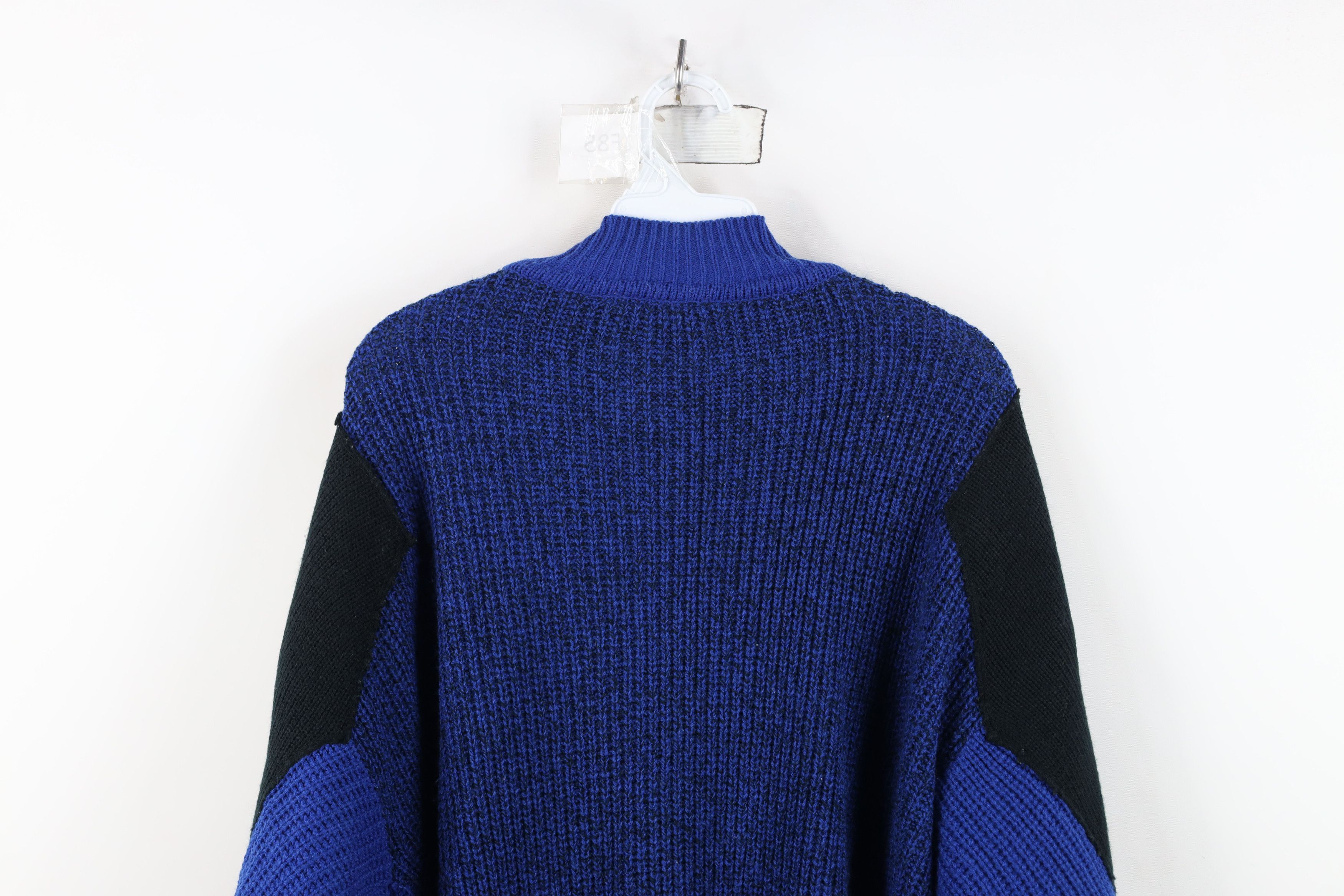 Vintage Vintage 90s Streetwear Chunky Ribbed Knit Henley Sweater Size US XL / EU 56 / 4 - 12 Thumbnail