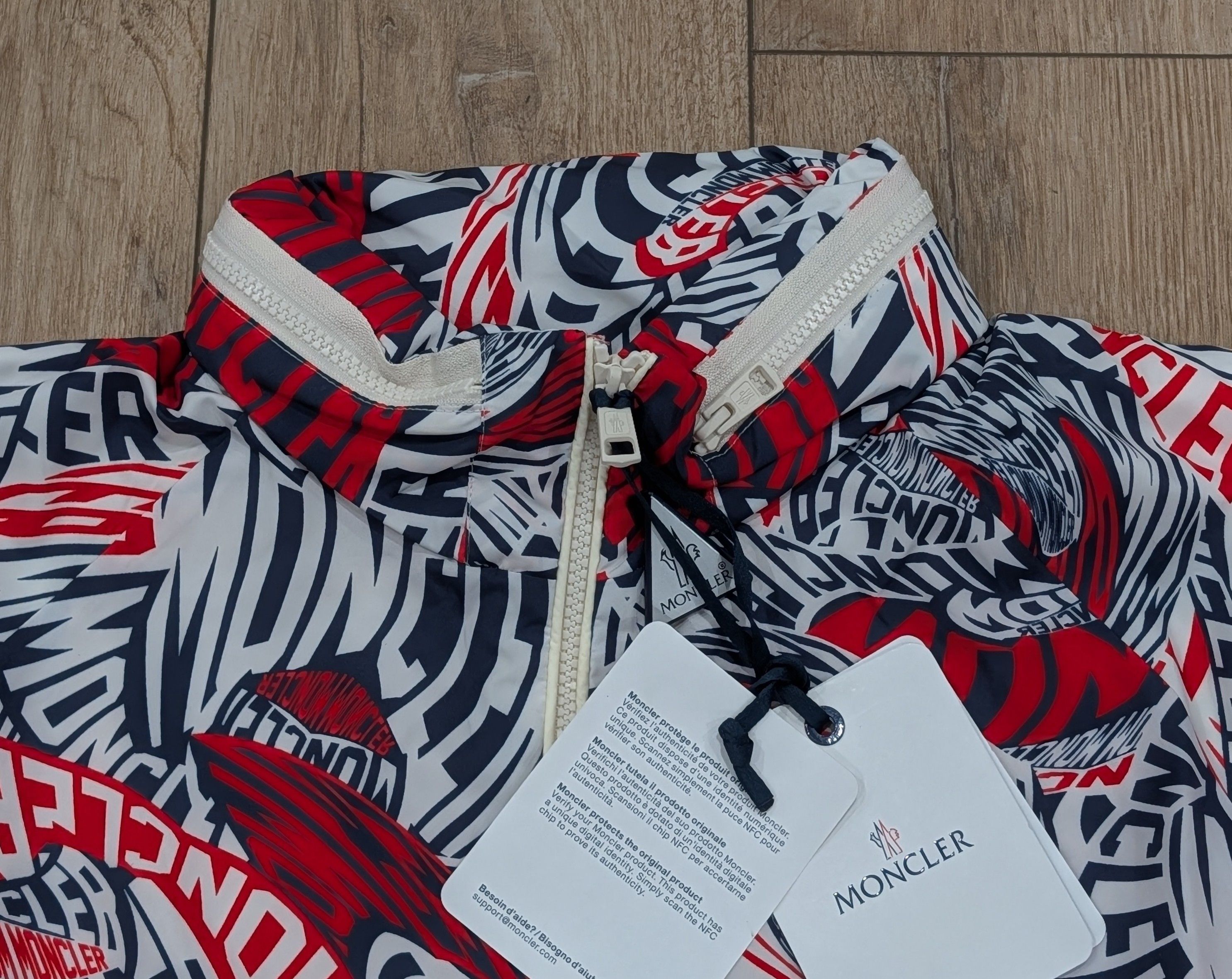 Moncler MONCLER "Ornain" Windbreaker Jacket Navy/Red/White 5 - 2XL Size US XXL / EU 58 / 5 - 2 Thumbnail