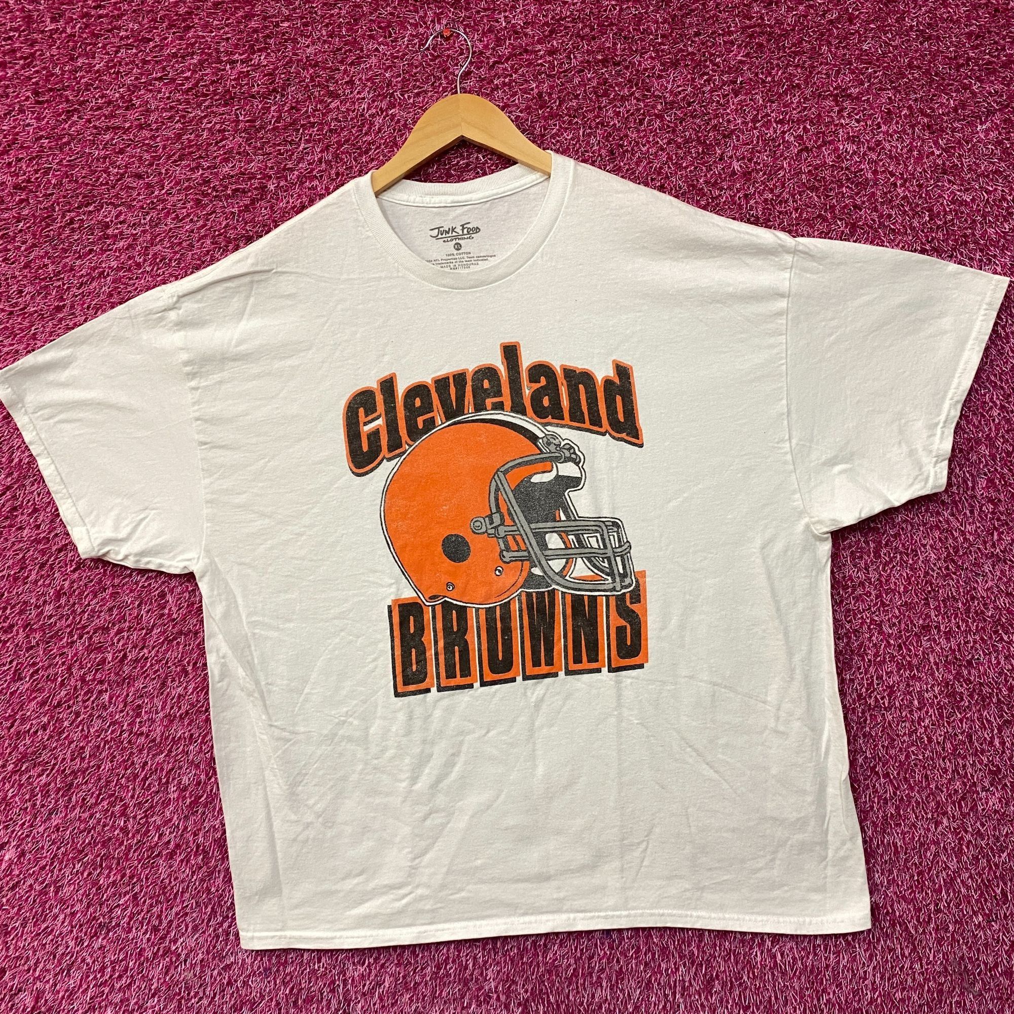 Junk Food Junk Food Clothing NFL Cleveland Browns Throwback Helmet T-S Size US XL / EU 56 / 4 - 3 Thumbnail