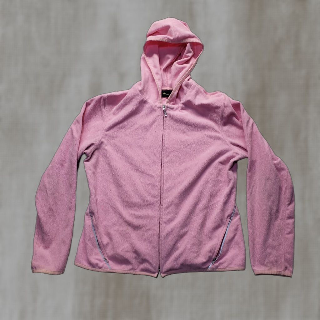 Tek Gear Tek Gear Dry Tek Solid Pink Sweatshirt Hoodie Pullover Adult Womens Size L Large Size L / US 10 / IT 46 - 1 Thumbnail