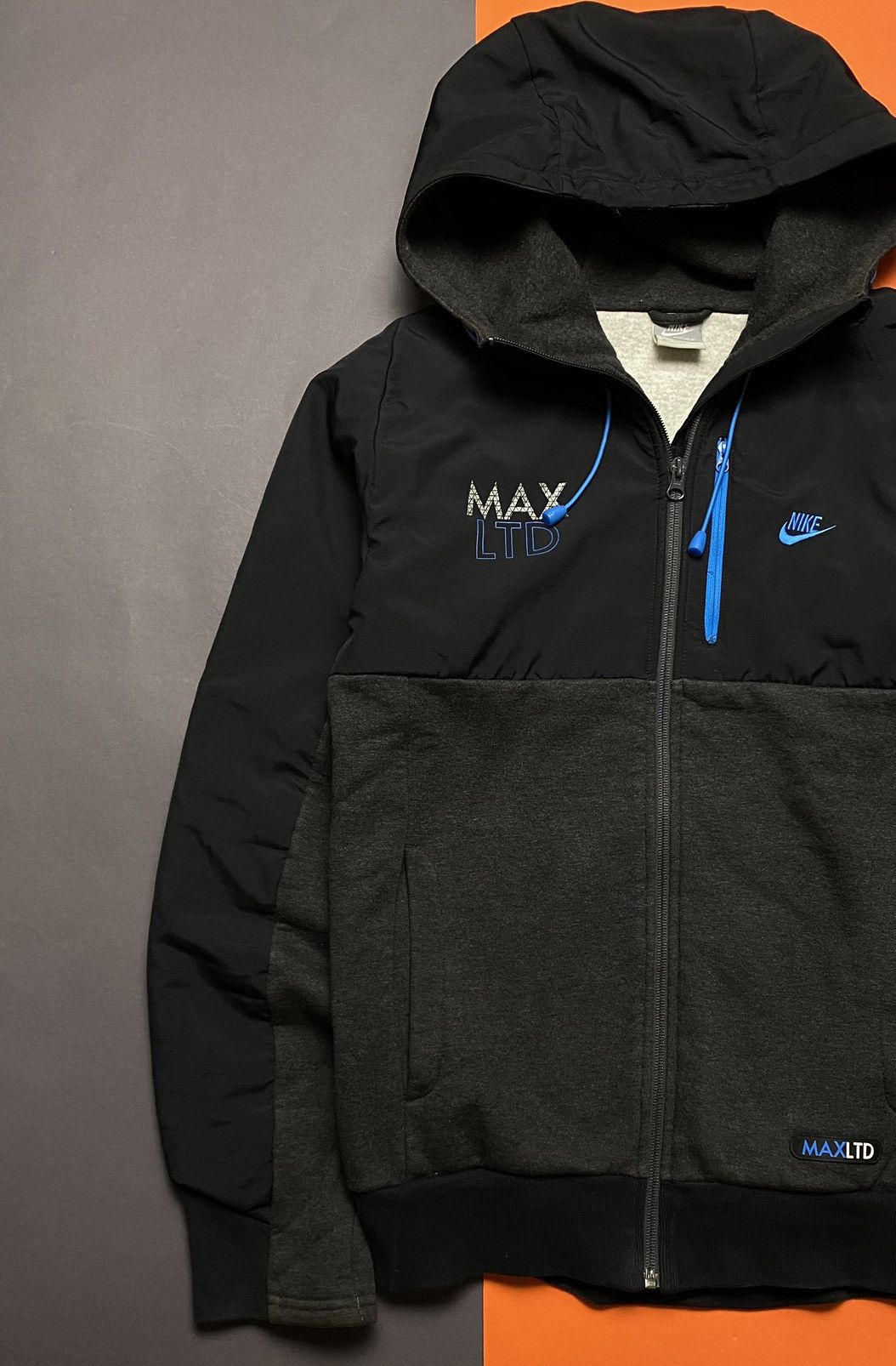 Vintage Vintage Nike air max LTD fleece hoodie Size US S / EU 44-46 / 1 - 3 Thumbnail