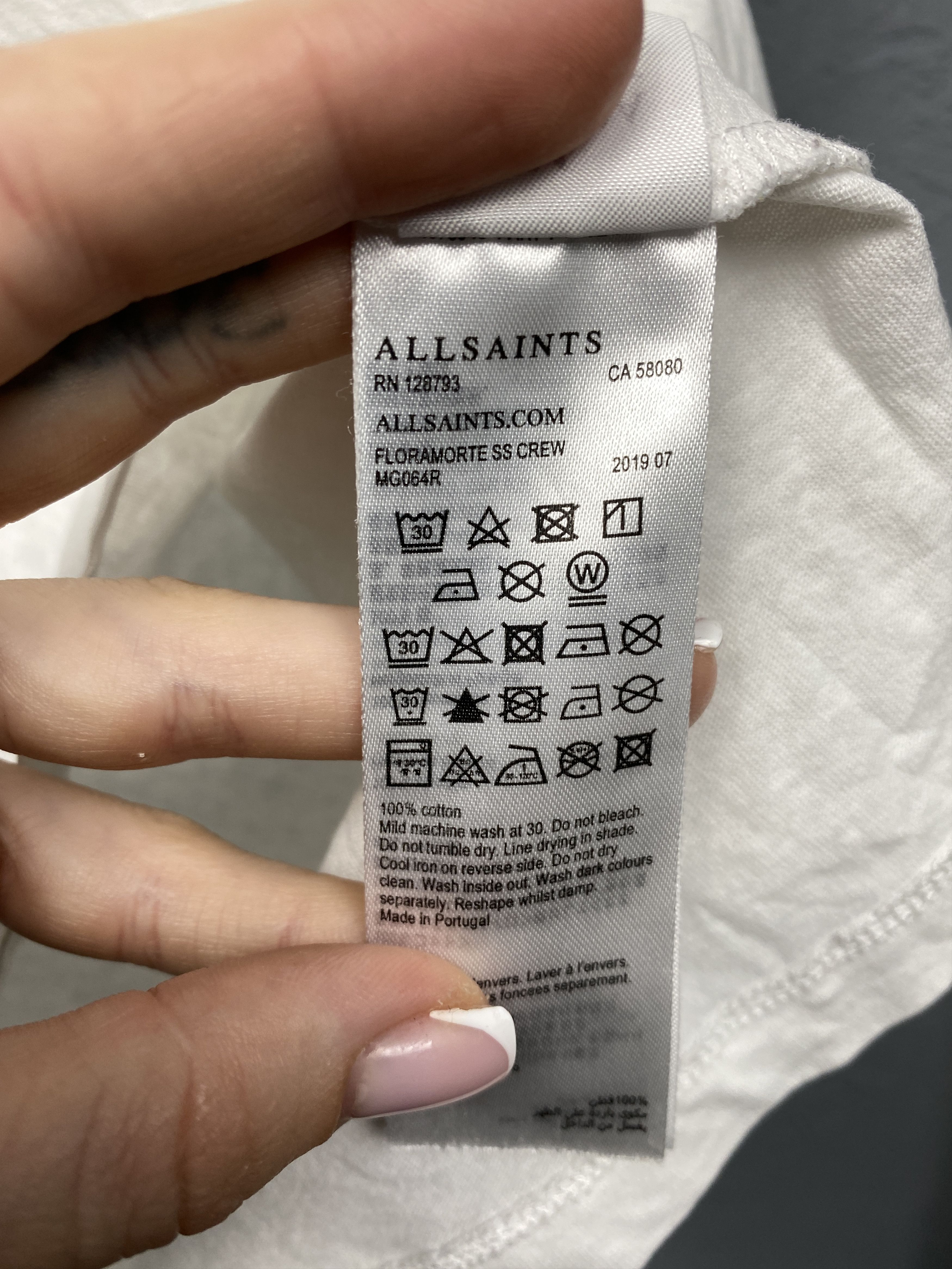 Allsaints × Vintage Allsaints Vintage Mens Floramorte Crew Neck T-Shirt Size US M / EU 48-50 / 2 - 6 Thumbnail