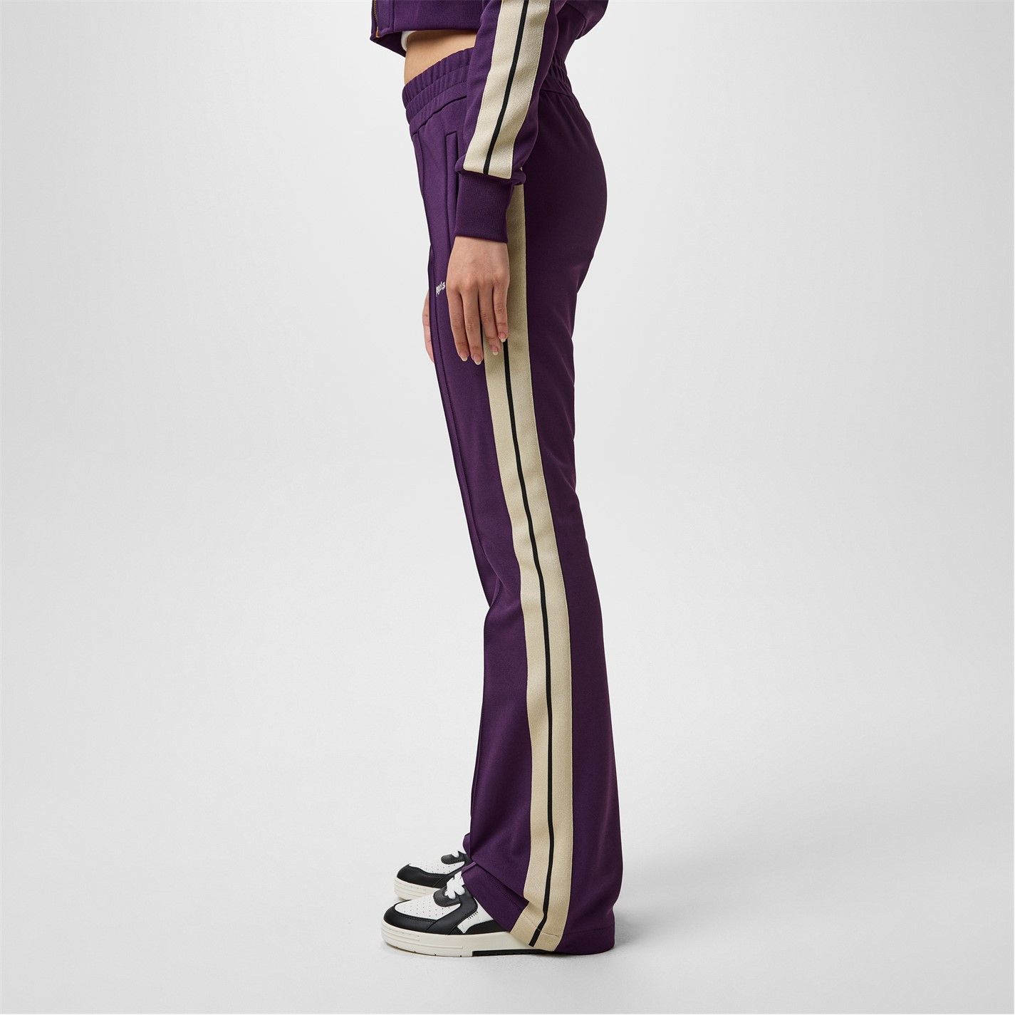 Palm Angels o1g2r1mq0325 Classic Logo Track Pant in Plum & White Size 27" / US 4 / IT 40 - 4 Thumbnail