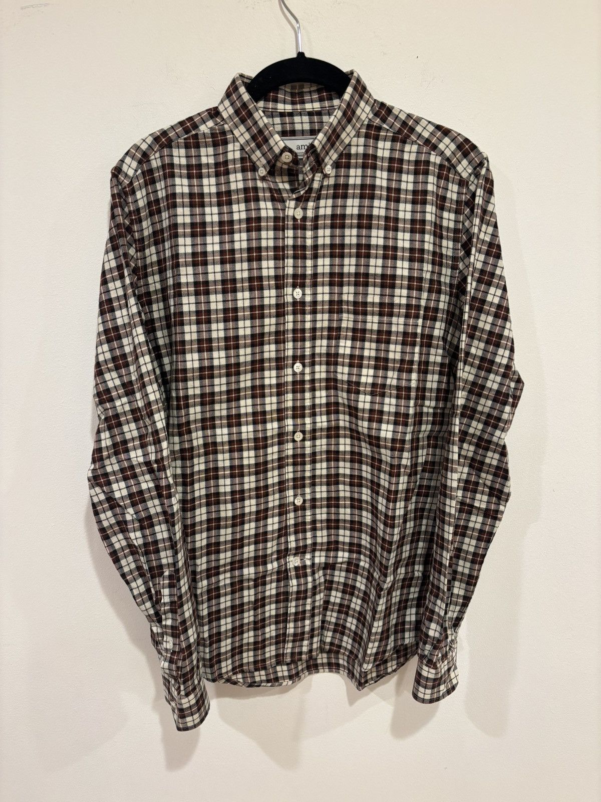 AMI Plaid Flannel BD Size US S / EU 44-46 / 1 - 1 Thumbnail