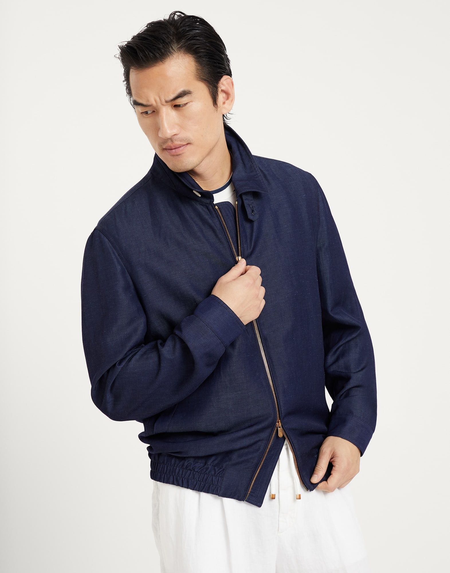 Brunello Cucinelli Jacket in Dark Blue Size US XL / EU 56 / 4 - 1 Thumbnail
