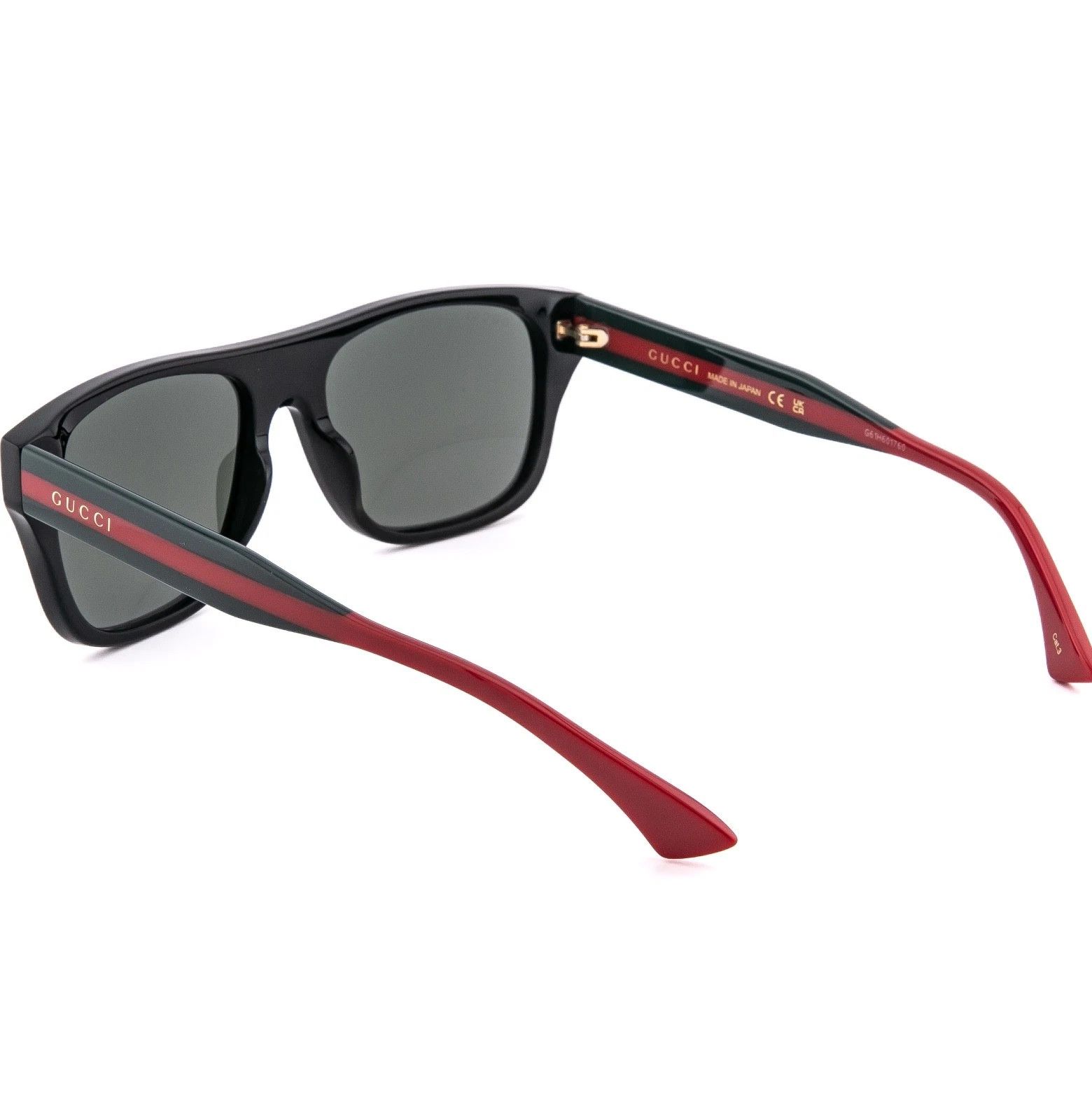 Gucci GUCCI GG2119S WEB Stripe Logo 2119 Black Green Geometric 001 Size ONE SIZE - 3 Thumbnail